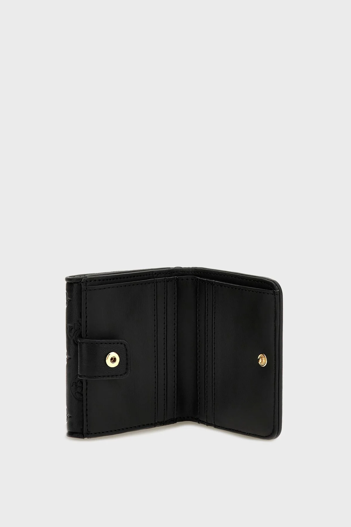 Guess Logolu Küçük Boy Abey Bayan Cüzdan SWPD8558440 BLA SİYAH - 2