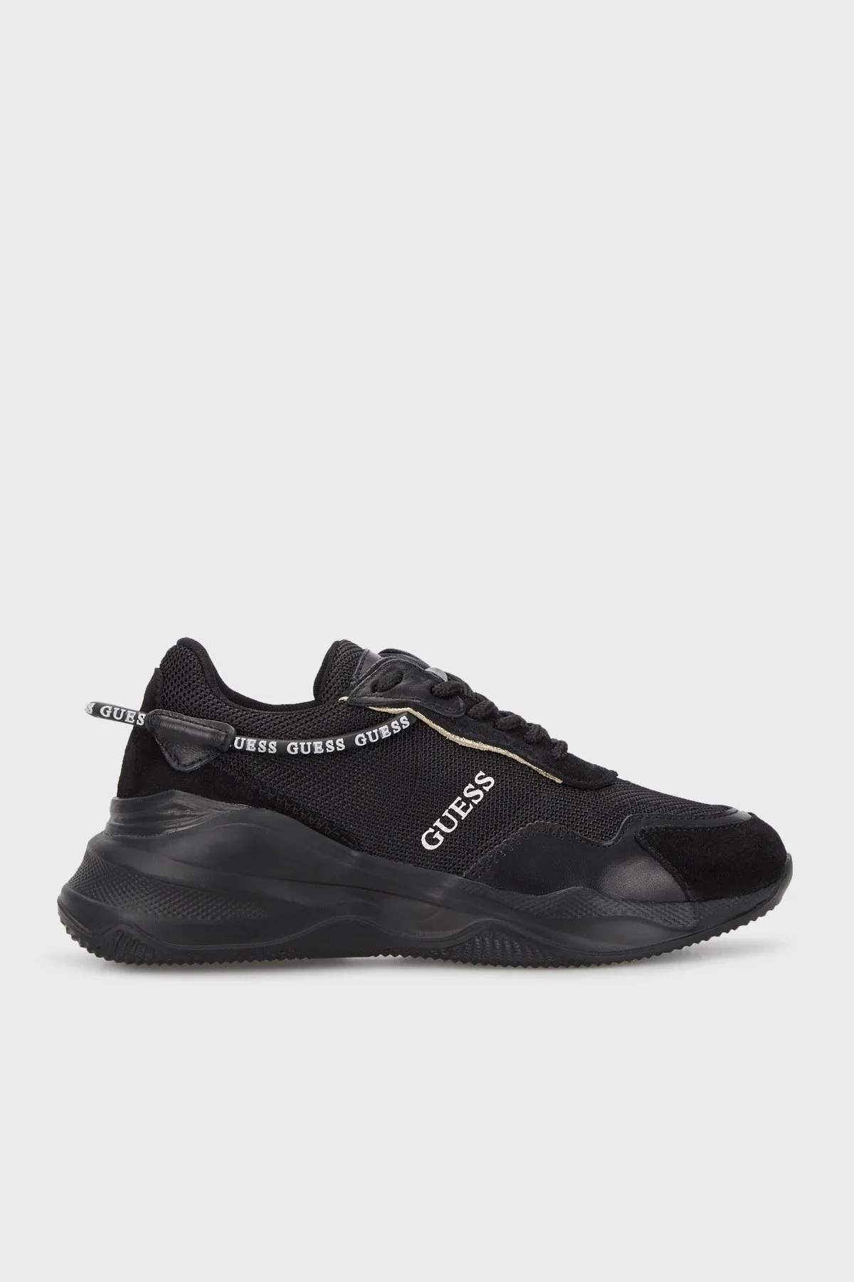 Guess Logolu Micola Kalın Tabanlı Sneaker Bayan Ayakkabı FL9MIC FAL12 BLACK SİYAH - 1