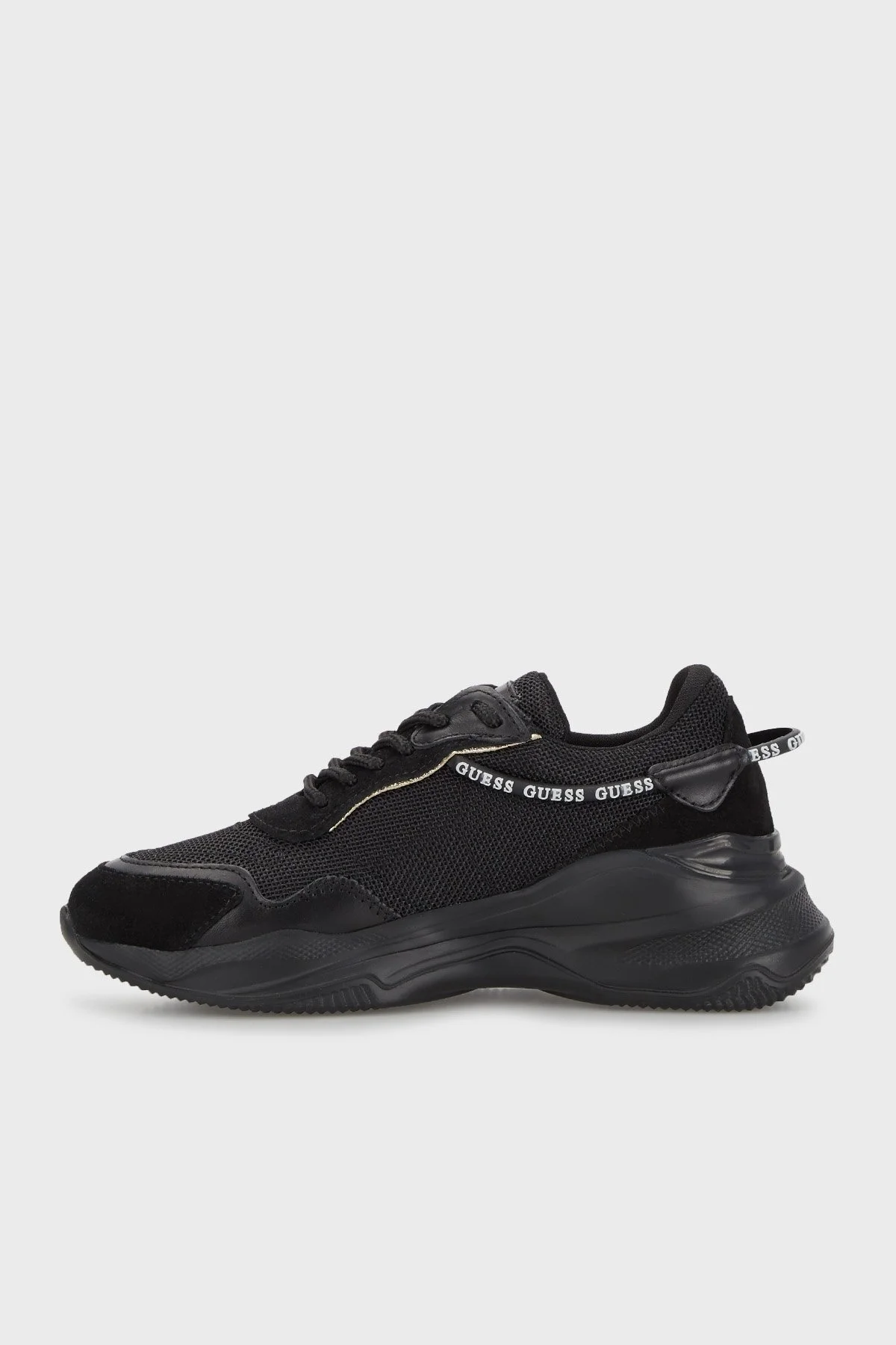 Guess Logolu Micola Kalın Tabanlı Sneaker Bayan Ayakkabı FL9MIC FAL12 BLACK SİYAH - 2