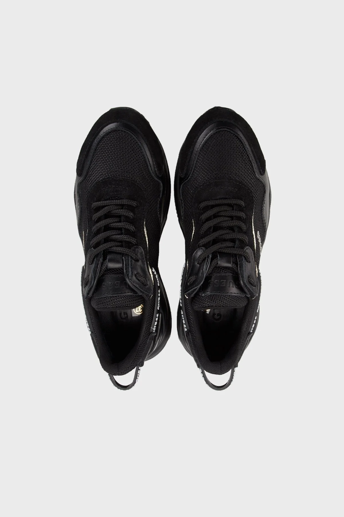 Guess Logolu Micola Kalın Tabanlı Sneaker Bayan Ayakkabı FL9MIC FAL12 BLACK SİYAH - 5