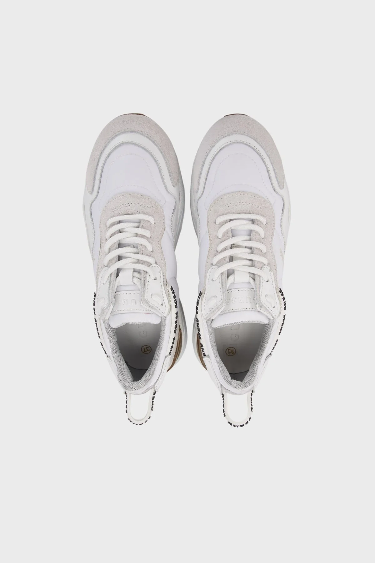 Guess Logolu Micola Kalın Tabanlı Sneaker Bayan Ayakkabı FL9MIC FAL12 WHITE BEYAZ - 5