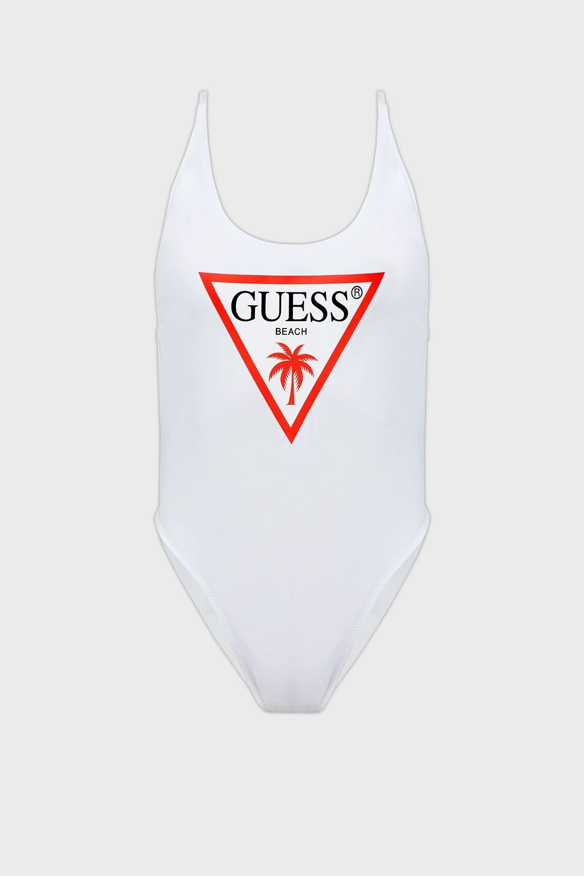 Guess Logolu Mikrofiber Ayarlanabilir İp Askılı One Piece Bayan Mayo E02J33LY00K G011 BEYAZ - 4