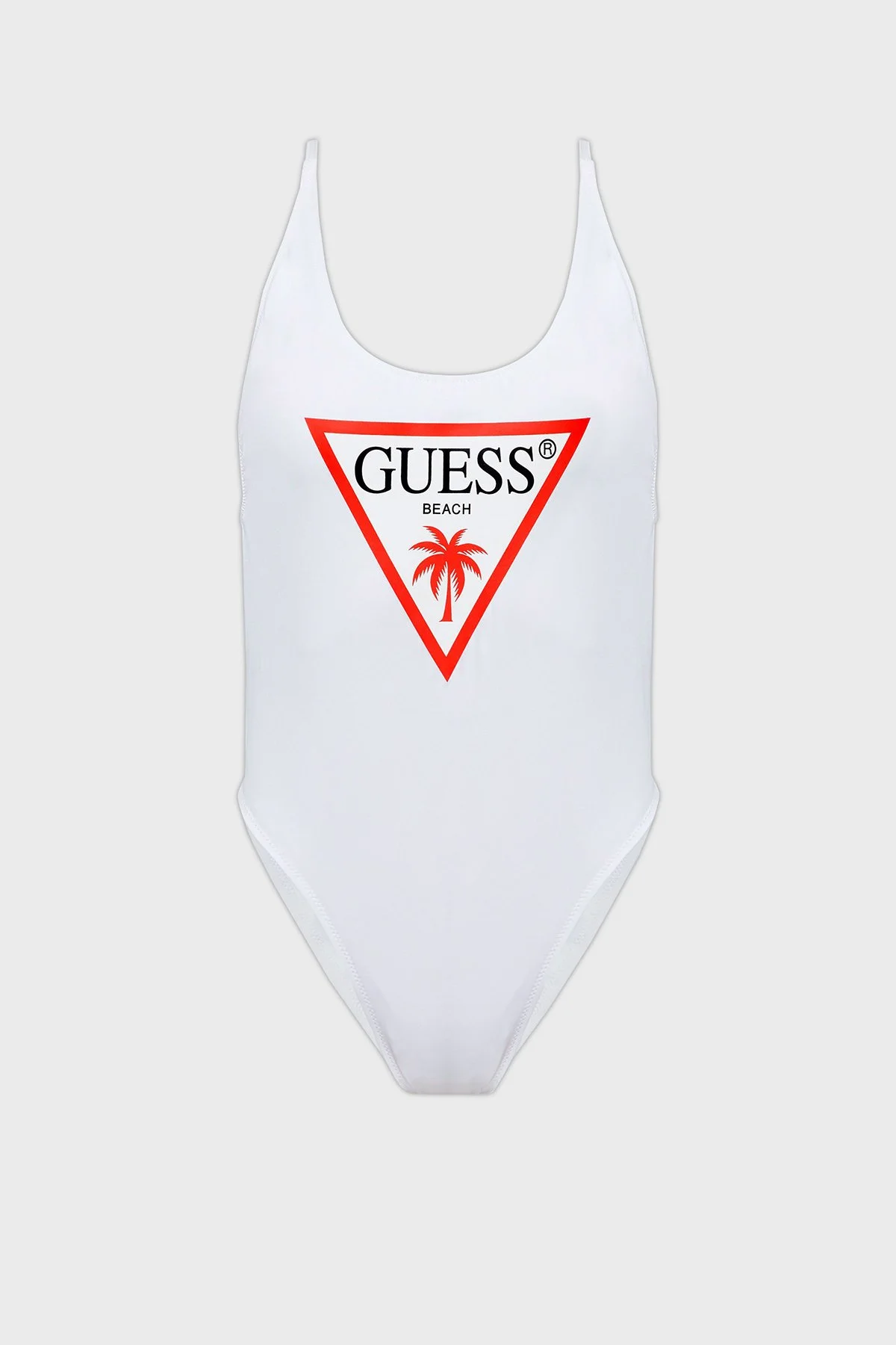 Guess Logolu Mikrofiber Ayarlanabilir İp Askılı One Piece Kadın Mayo E02J33LY00K G011 BEYAZ - 4