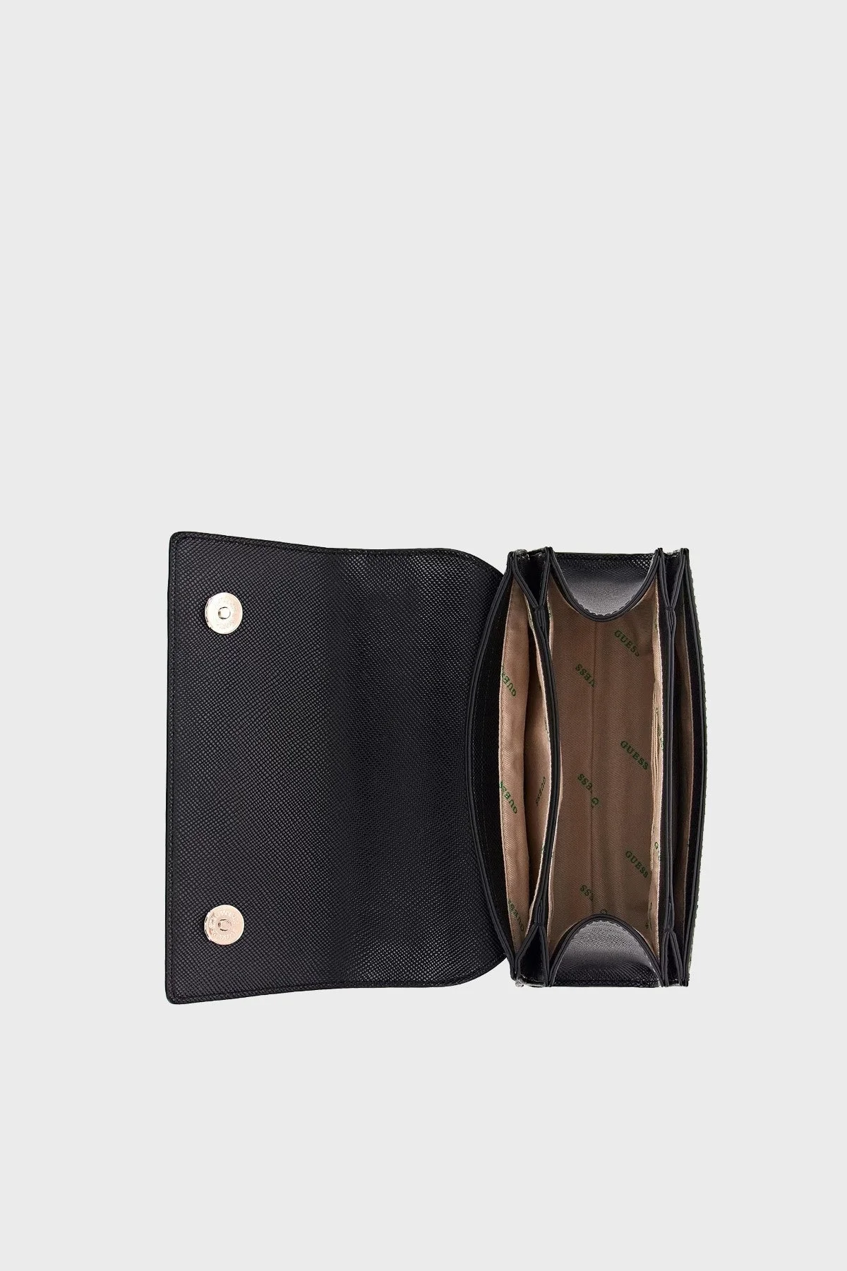 Guess Logolu Mini Cüzdanlı Çıkarılabilir Omuz Askılı Eco Bayan Çanta HWEVG873719 BLA SİYAH - 4