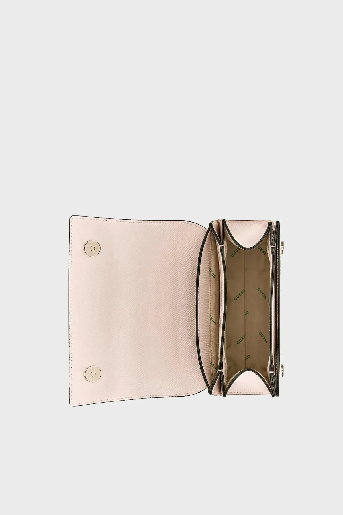 Guess Logolu Mini Cüzdanlı Çıkarılabilir Omuz Askılı Eco Bayan Çanta HWEVG873719 LTR PUDRA - 4