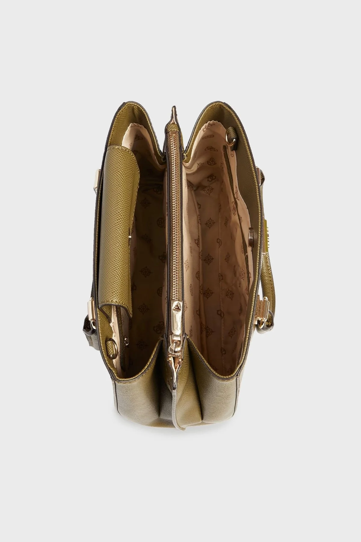 Guess Logolu Mini Cüzdanlı Çıkarılabilir Uzatma Askılı Alexie Bayan Çanta HWVG8416060 OLV HAKİ - 5