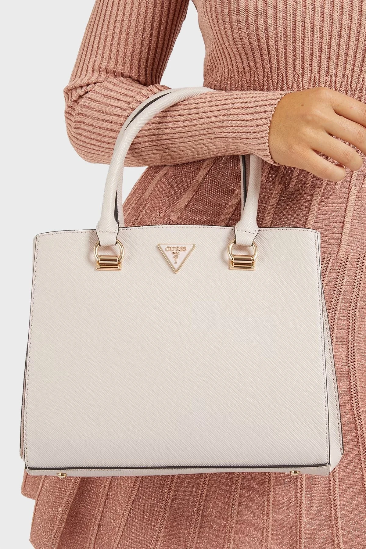 Guess Logolu Mini Cüzdanlı Çıkarılabilir Uzatma Askılı Eco Bayan Çanta HWEVG873706 LTR PUDRA - 3