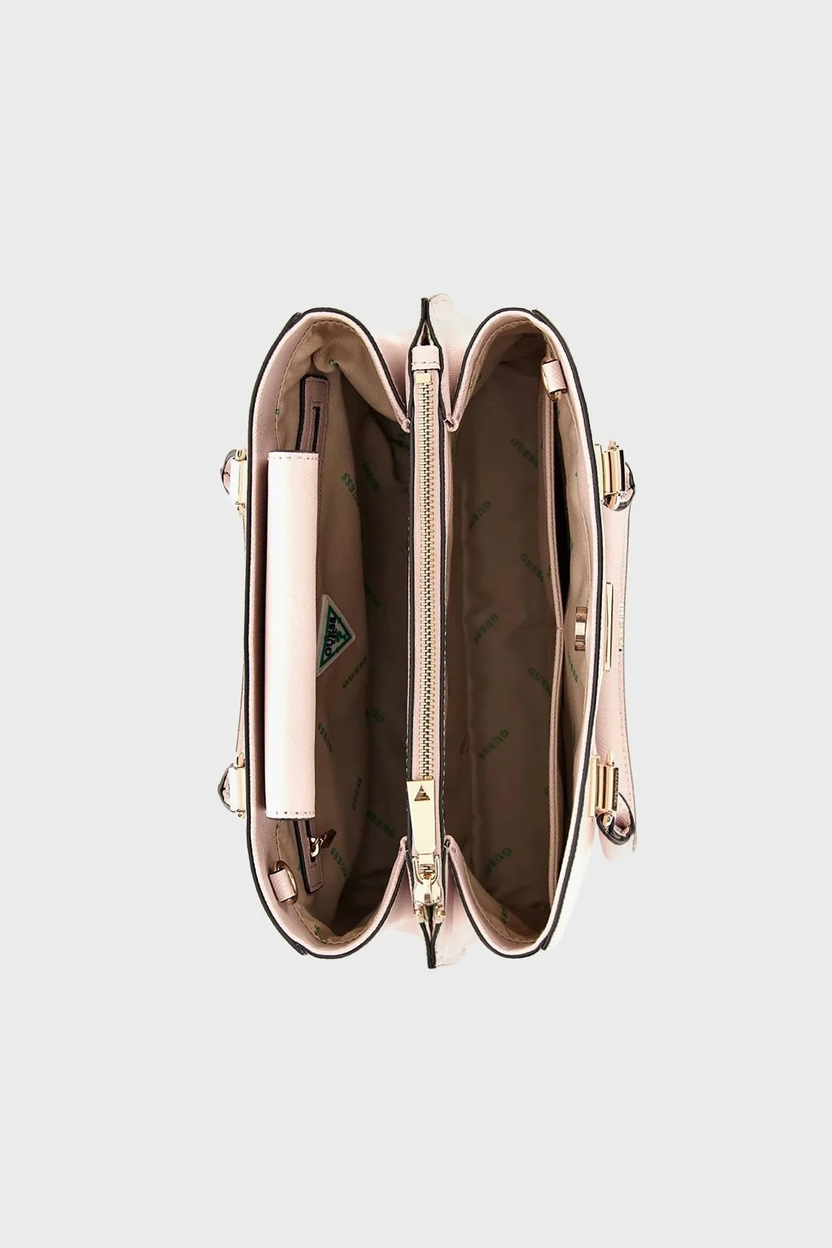 Guess Logolu Mini Cüzdanlı Çıkarılabilir Uzatma Askılı Eco Bayan Çanta HWEVG873706 LTR PUDRA - 5