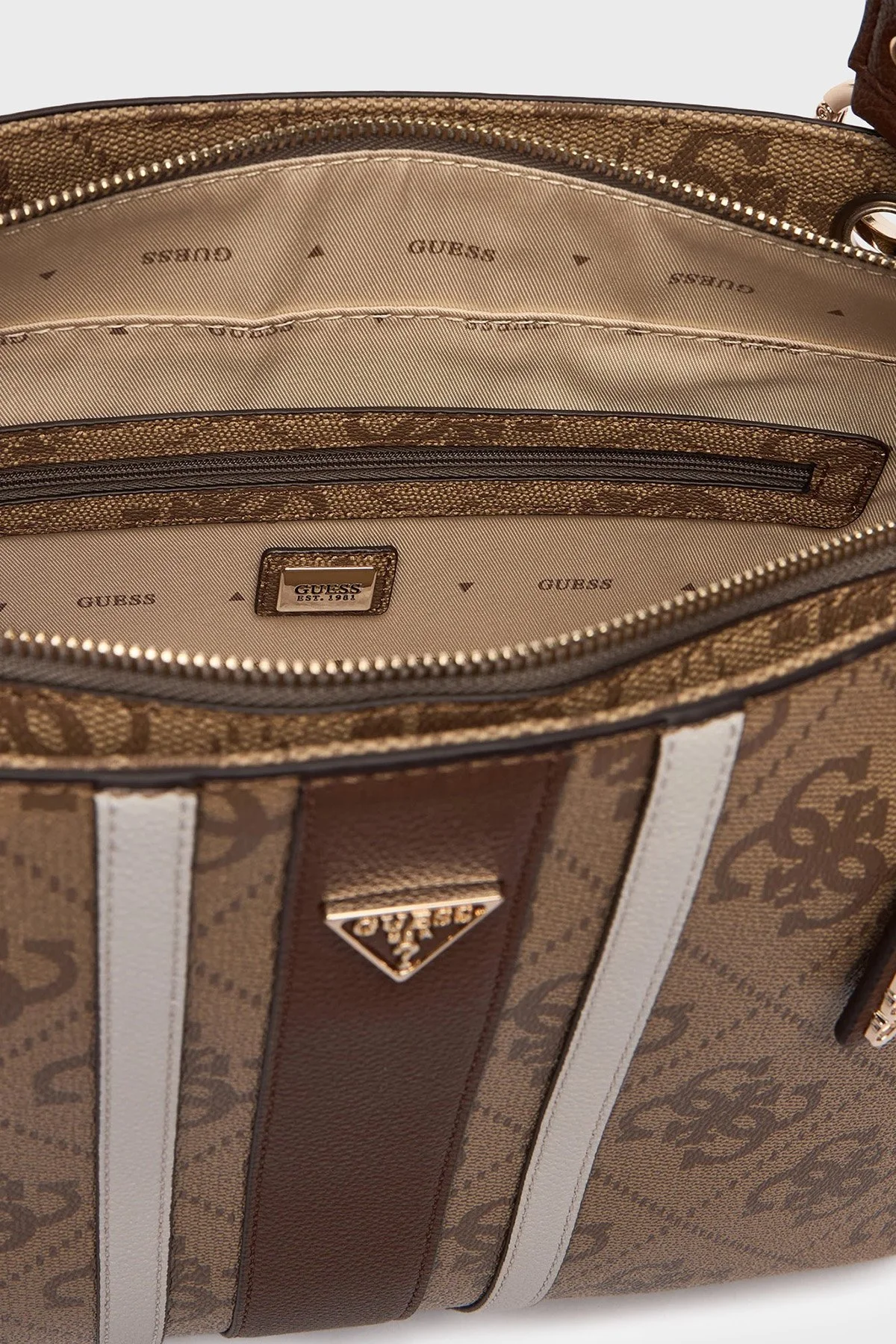Guess Logolu Omuz Askılı Tote HWSS9672250 Kadın Çanta HWSS96 72250 LGW KAHVE - 5