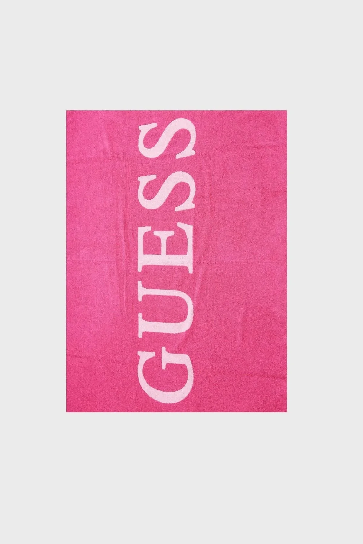 Guess Logolu Pamuklu 180*100 cm E4GZ04SG00P Bayan Plaj Havlusu E4GZ04 SG00P BOPI PEMBE - 2