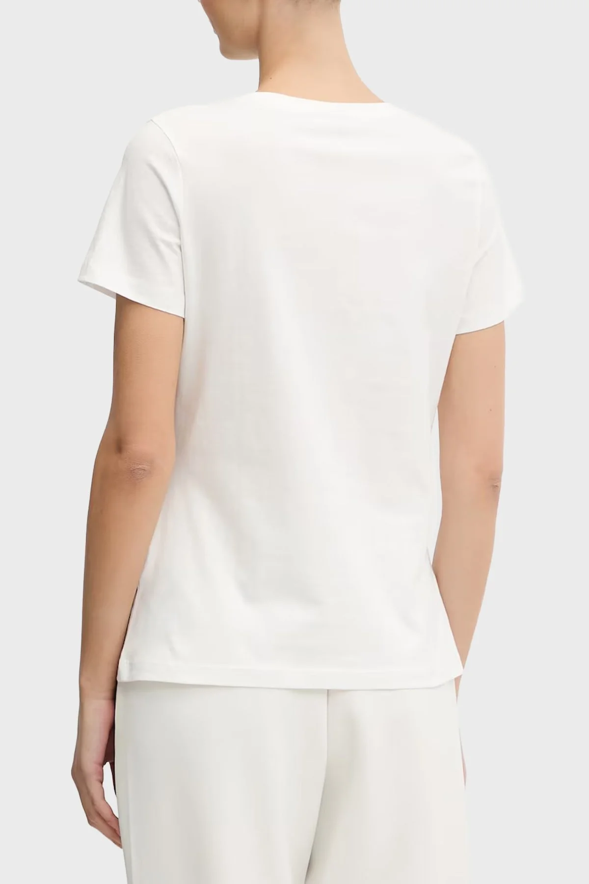 Guess Logolu Pamuklu Regular Fit Bisiklet Yaka V6RI16I3Z14 Bayan T Shirt V6RI16 I3Z14 G018 BEYAZ - 3