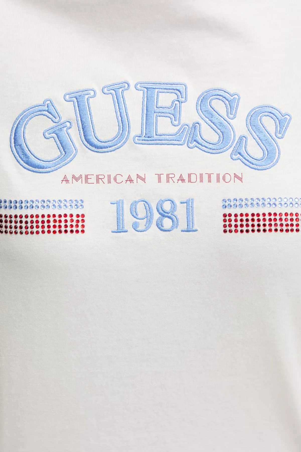 Guess Logolu Pamuklu Regular Fit Bisiklet Yaka V6RI16I3Z14 Bayan T Shirt V6RI16 I3Z14 G018 BEYAZ - 5