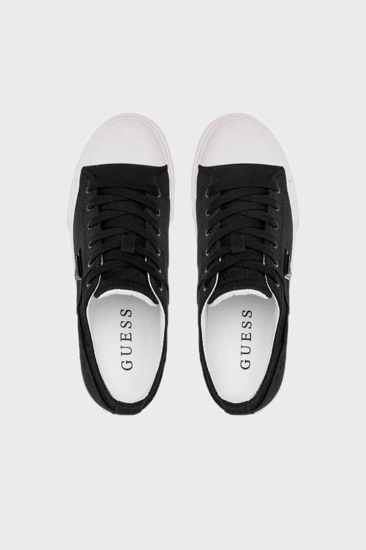 Guess Logolu Pranze Sneaker Bayan Ayakkabı FL6PNZ FAB12 BLACK SİYAH - 7