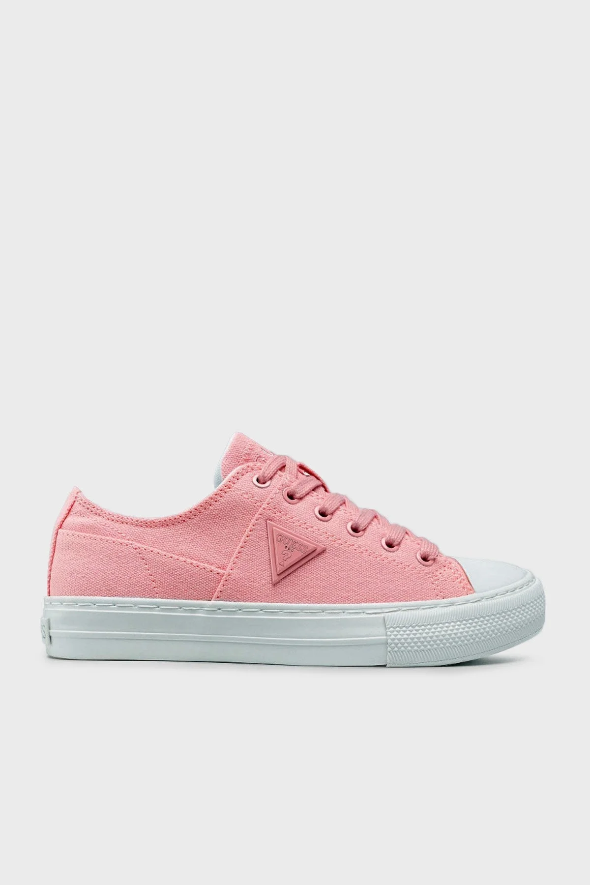 Guess Logolu Pranze Sneaker Bayan Ayakkabı FL6PNZ FAB12 PEACH PEMBE - 1
