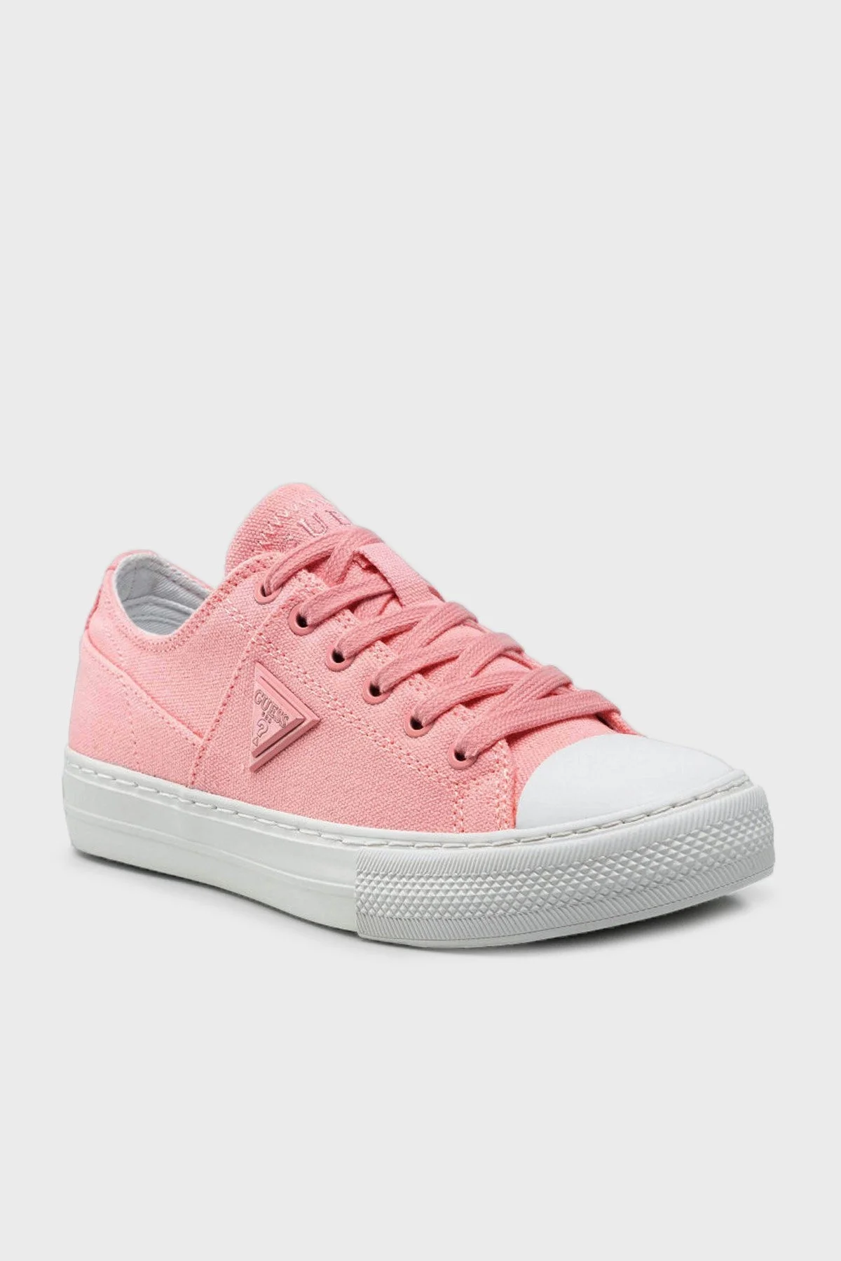 Guess Logolu Pranze Sneaker Bayan Ayakkabı FL6PNZ FAB12 PEACH PEMBE - 2
