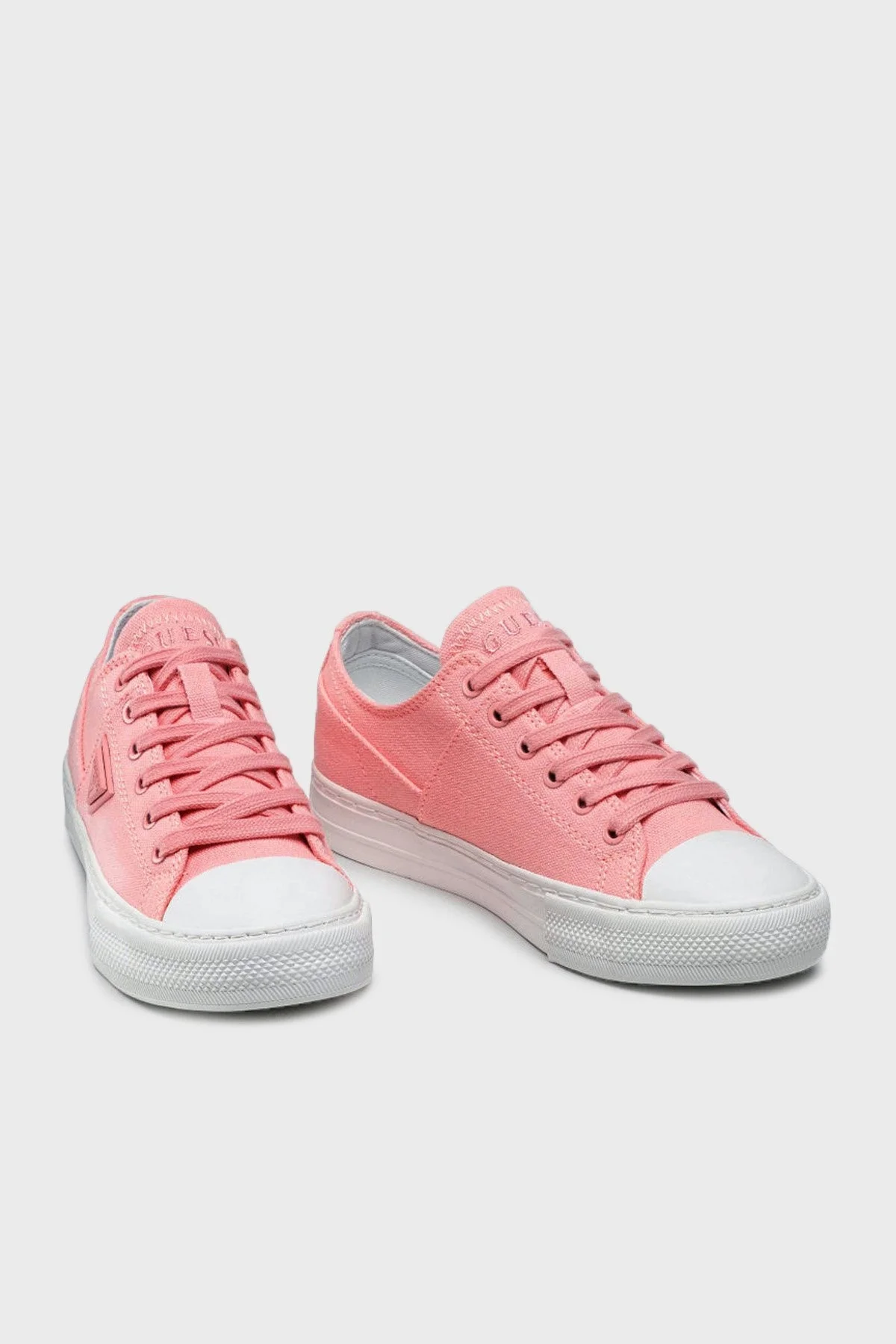 Guess Logolu Pranze Sneaker Bayan Ayakkabı FL6PNZ FAB12 PEACH PEMBE - 3