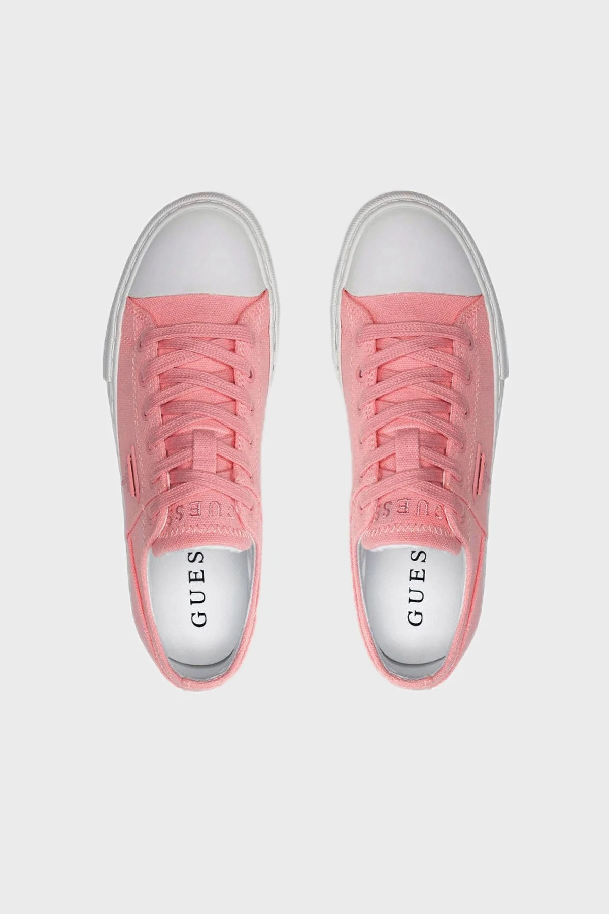 Guess Logolu Pranze Sneaker Bayan Ayakkabı FL6PNZ FAB12 PEACH PEMBE - 5