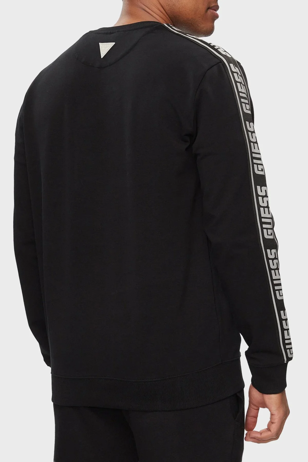 Guess Logolu Regular Fit Bisiklet Yaka Erkek Z4GQ24K6ZS1 Sweat Z4GQ24 K6ZS1 JBLK Siyah - 4
