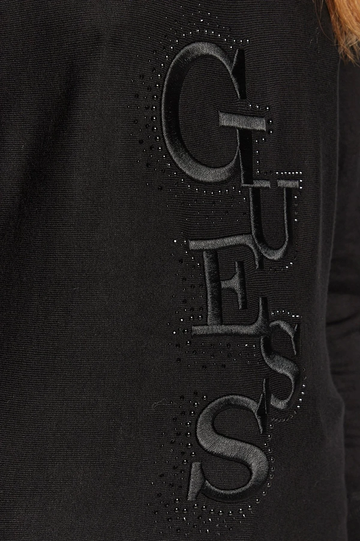 Guess Logolu Relaxed Fit Amelie Bayan Kazak W2BR49Z2NQ2 JBLK SİYAH - 5