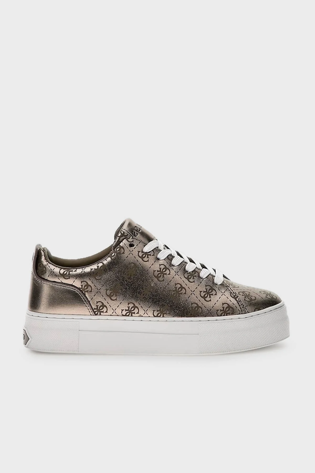 Guess Logolu Sneaker Bayan Ayakkabı FL7GNLFAL12 PEWTE KAHVE - 1