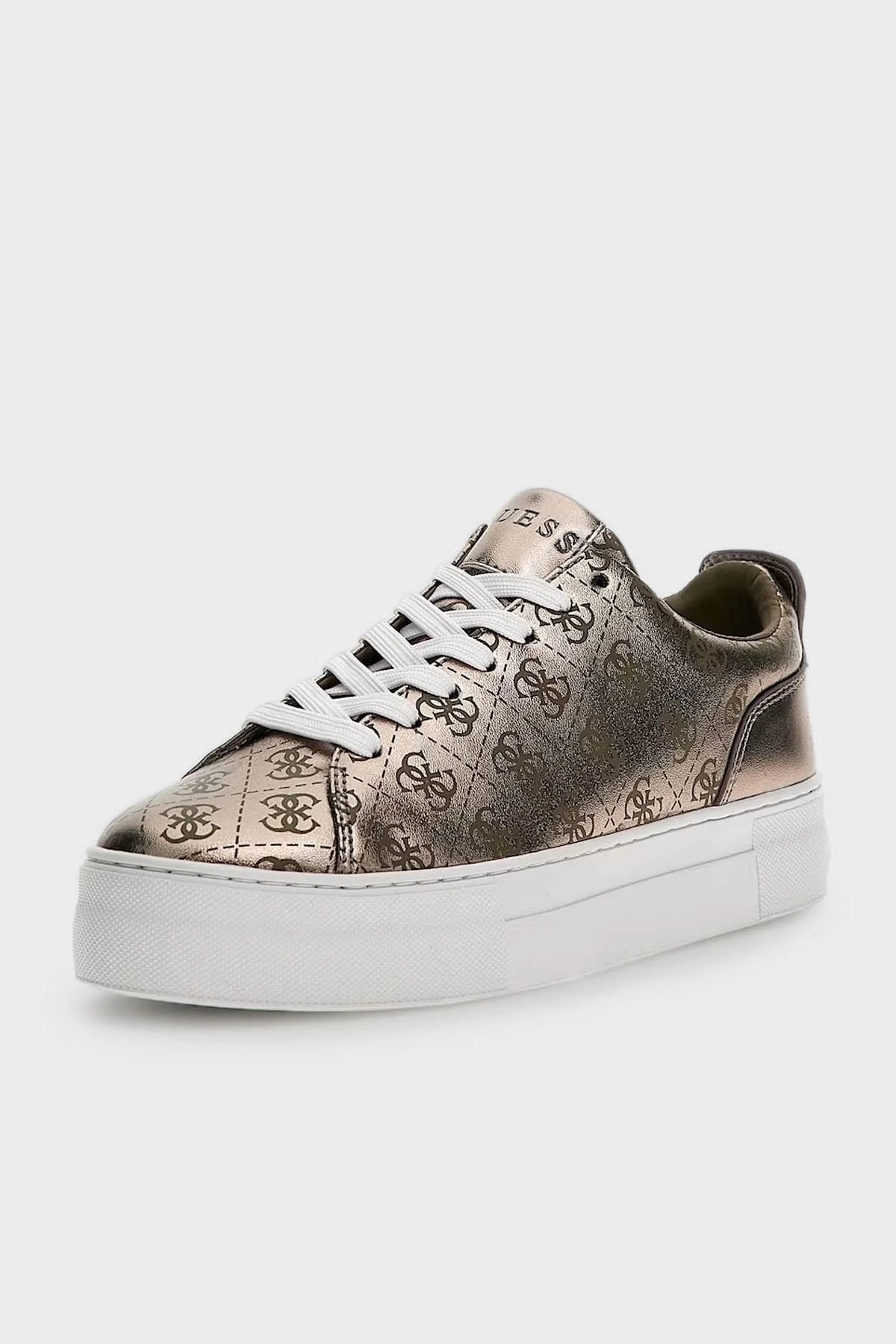 Guess Logolu Sneaker Bayan Ayakkabı FL7GNLFAL12 PEWTE KAHVE - 2