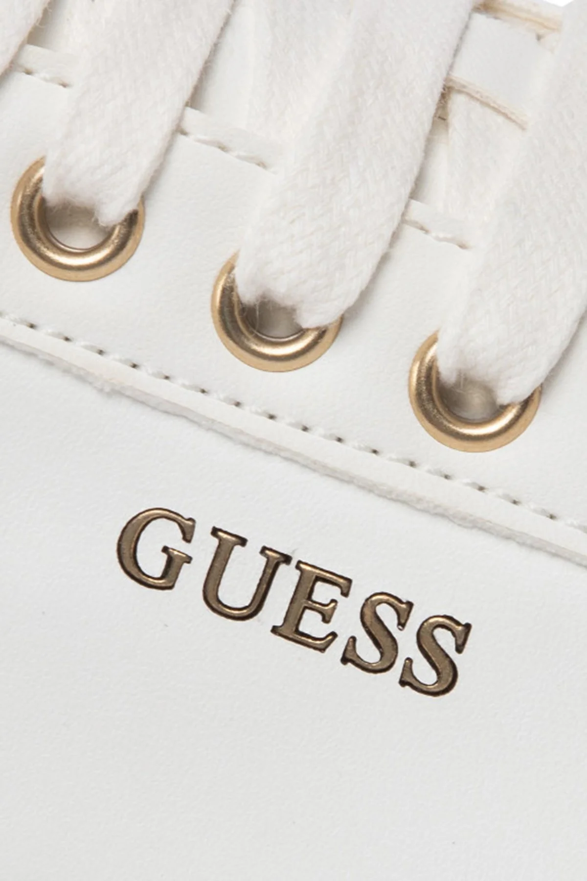 Guess Logolu Sneaker Vibo Bayan Ayakkabı FL7RNO ELE12 WHIGO BEYAZ - 4