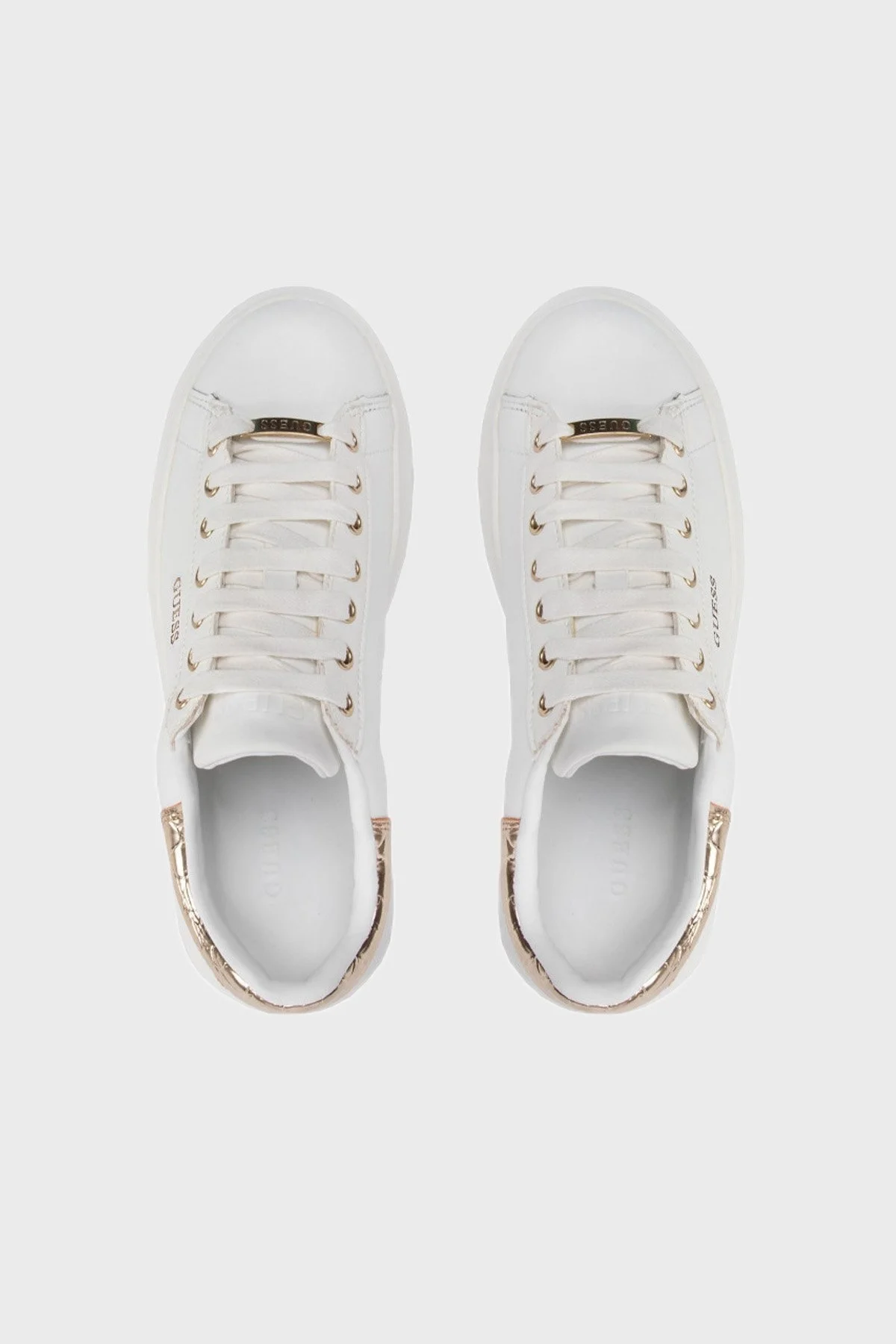 Guess Logolu Sneaker Vibo Bayan Ayakkabı FL7RNO ELE12 WHIGO BEYAZ - 6