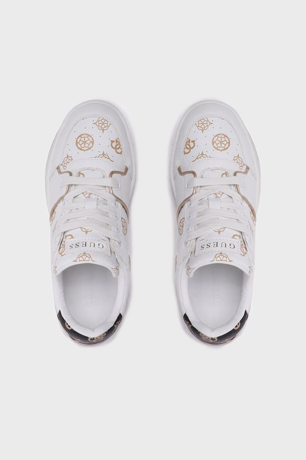 Guess Logolu Tokyo Sneaker Bayan Ayakkabı FL5TKY FAL12 OFWHI BEYAZ - 4