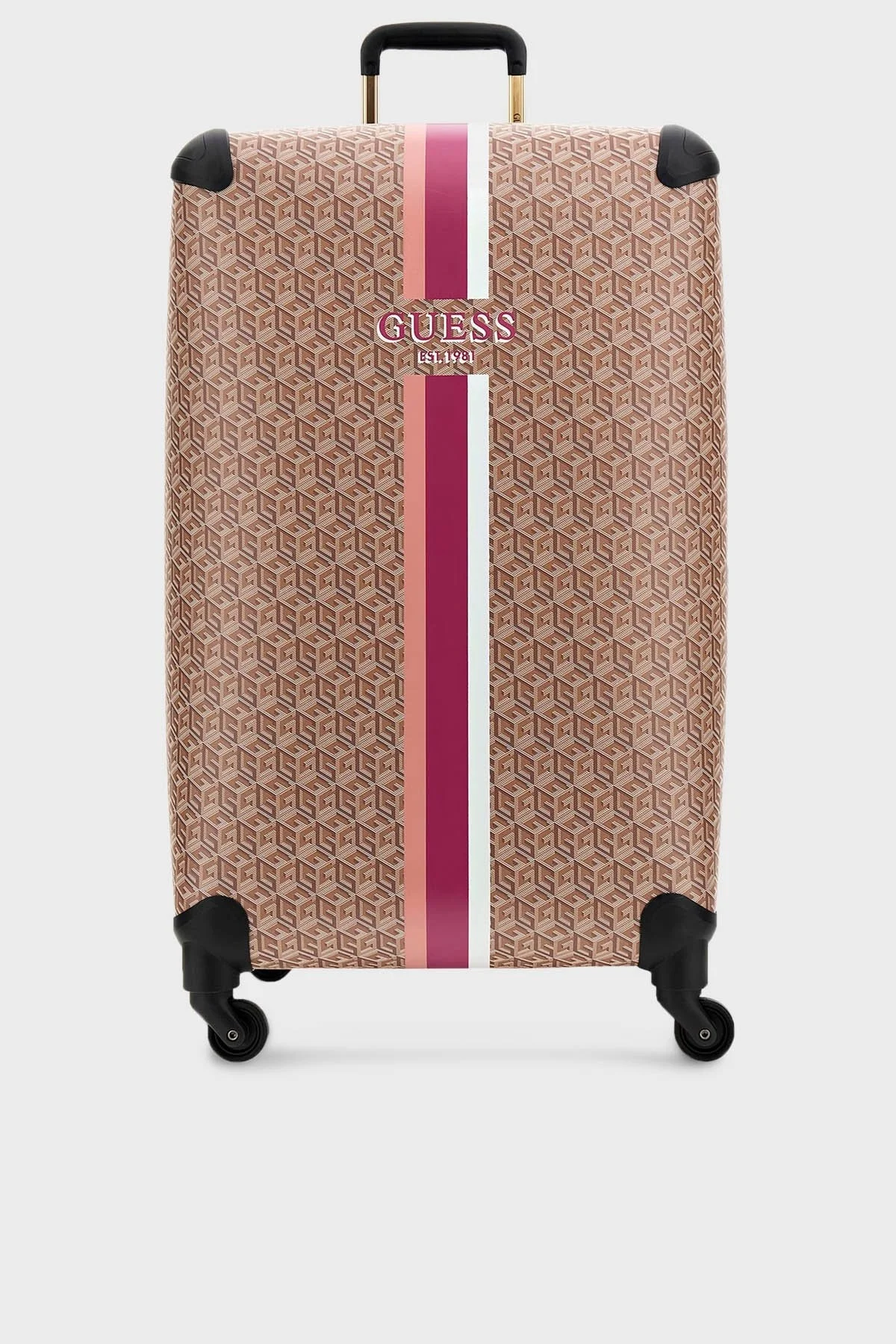 Guess Logolu Wilder Büyük Boy Bayan Valiz TWS74529480 TPG KAHVE - 1