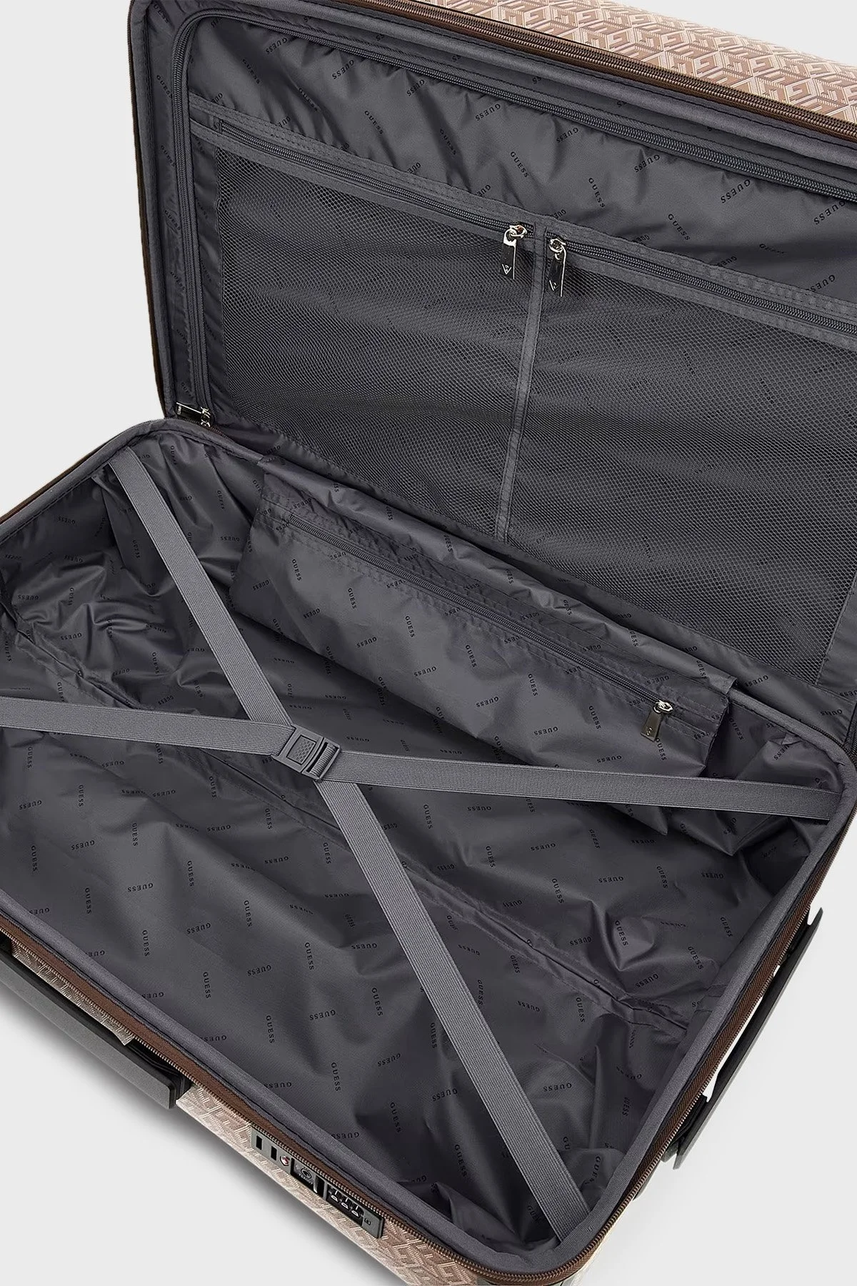 Guess Logolu Wilder Büyük Boy Bayan Valiz TWS74529480 TPG KAHVE - 4