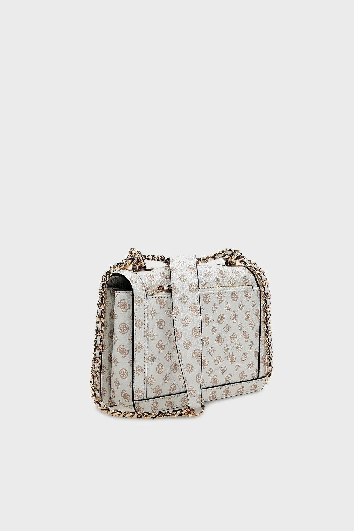 Guess Logolu Zincir Askılı Abey Bayan Çanta HWPG8558190 WLO BEYAZ - 4