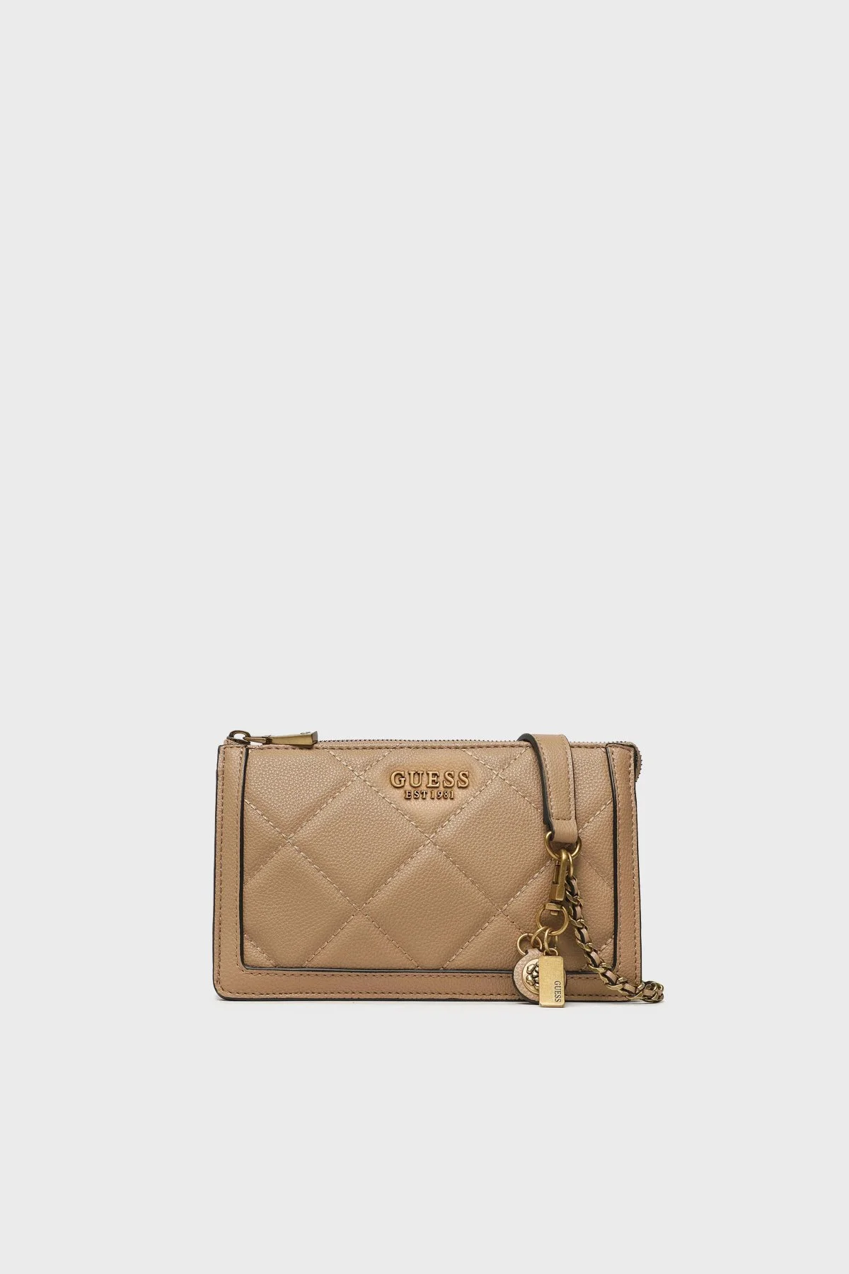 Guess Logolu Zincir Askılı Abey Bayan Çanta HWQB8558730 BEI BEJ - 1