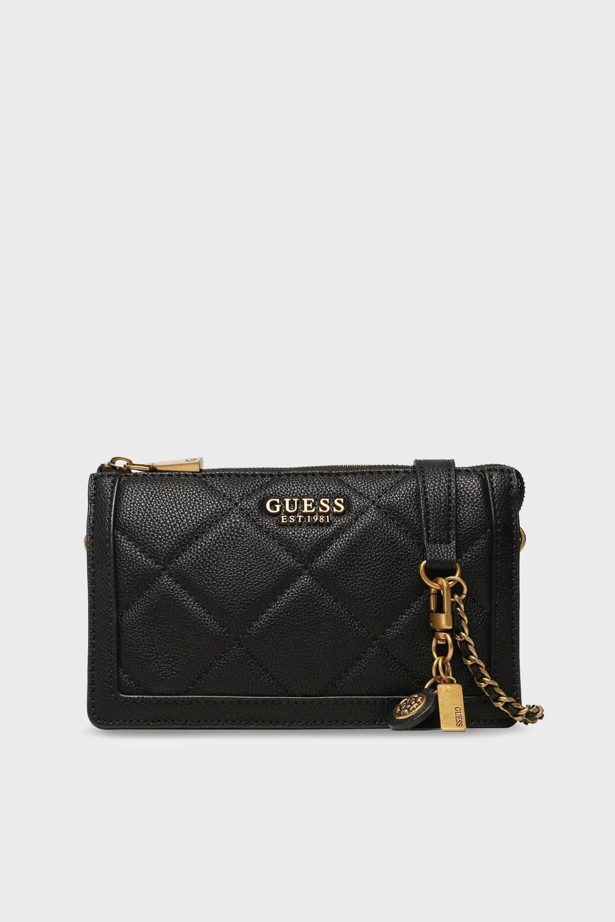 Guess Logolu Zincir Askılı Abey Bayan Çanta HWQB8558730 BLA SİYAH - 1