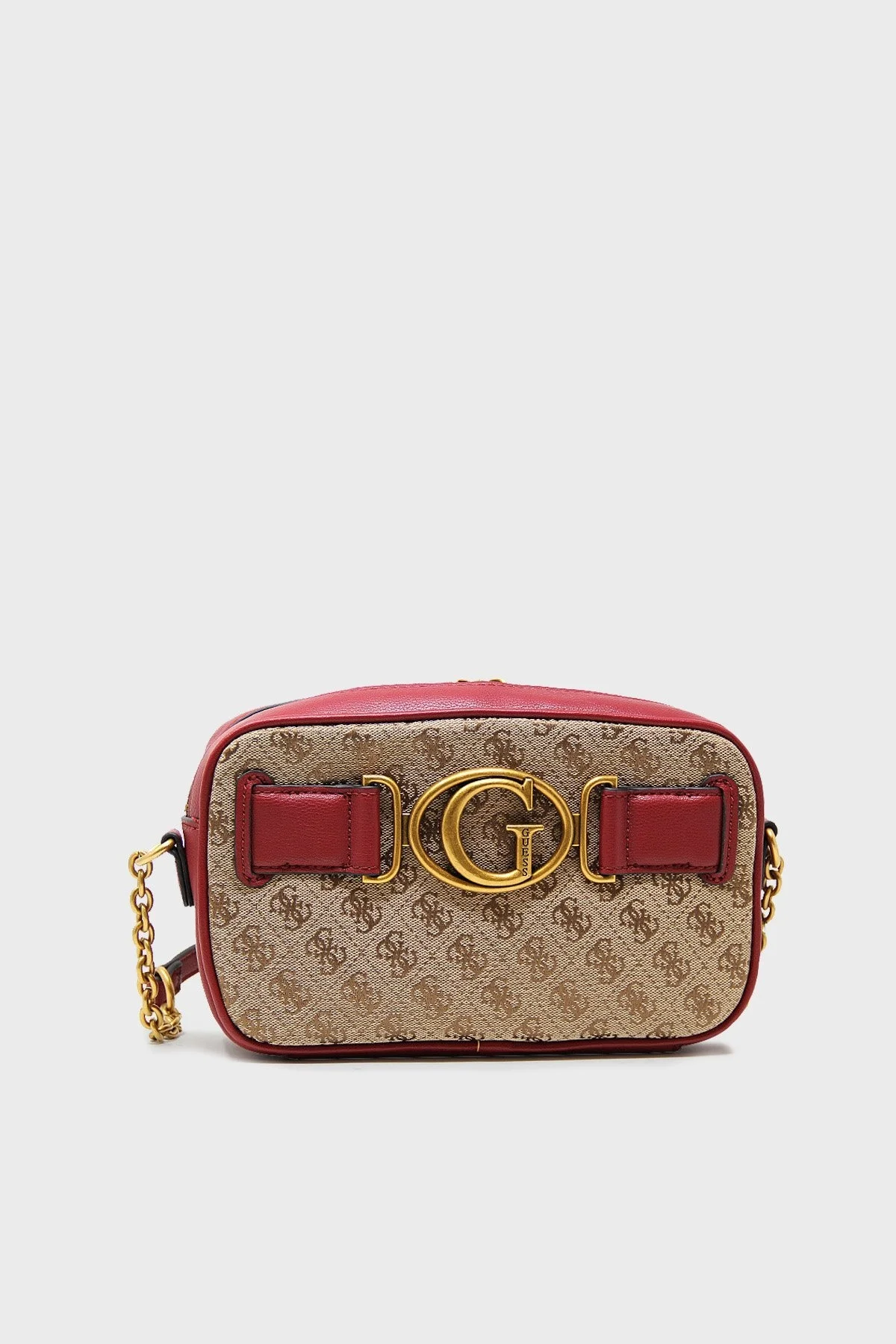 Guess Logolu Zincir Askılı Aviana Bayan Çanta HWJB8414140 LAB KAHVE-BORDO - 1