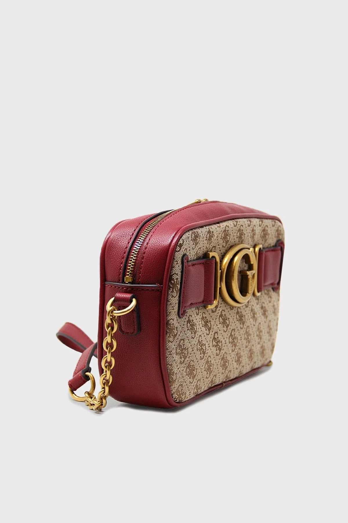 Guess Logolu Zincir Askılı Aviana Bayan Çanta HWJB8414140 LAB KAHVE-BORDO - 2