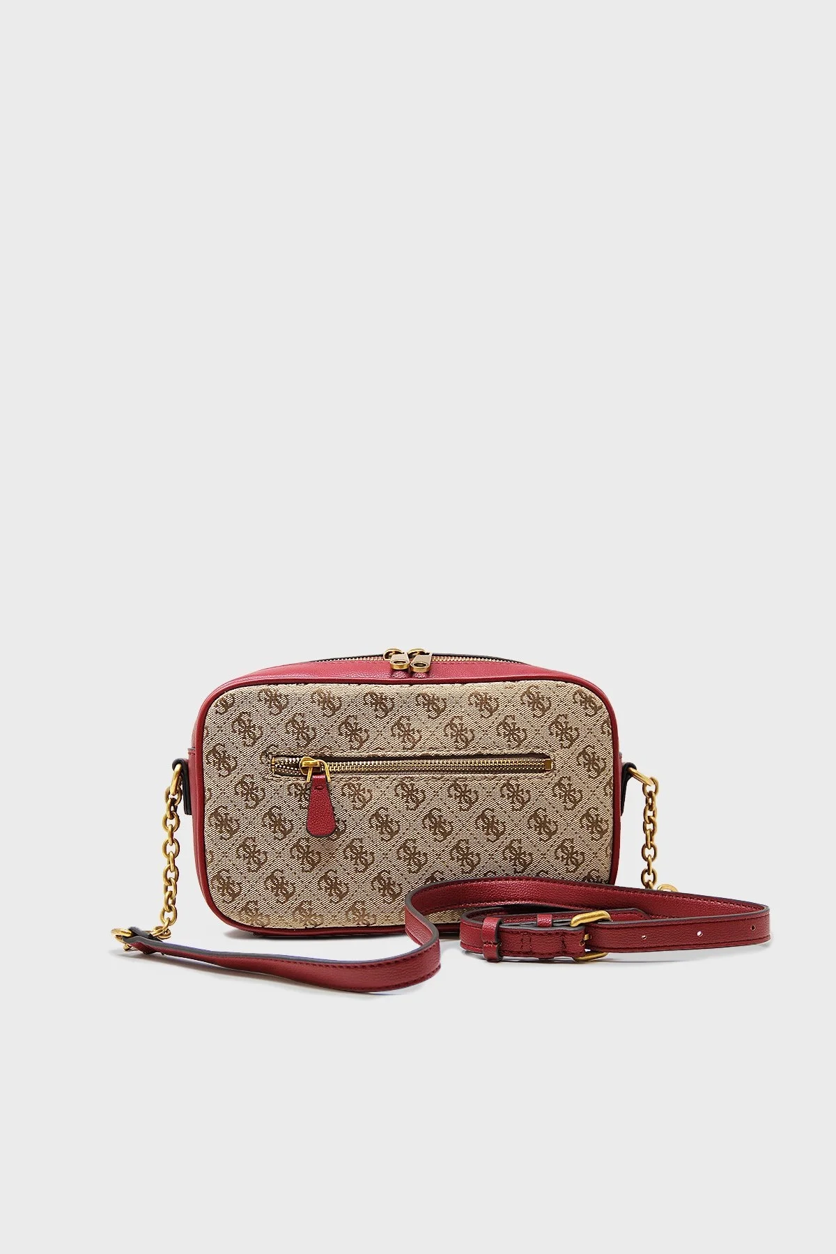 Guess Logolu Zincir Askılı Aviana Bayan Çanta HWJB8414140 LAB KAHVE-BORDO - 3