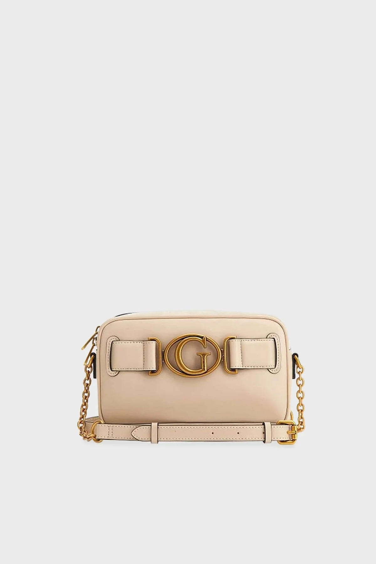 Guess Logolu Zincir Askılı Aviana Bayan Çanta HWVB8414140 LGR BEJ - 1