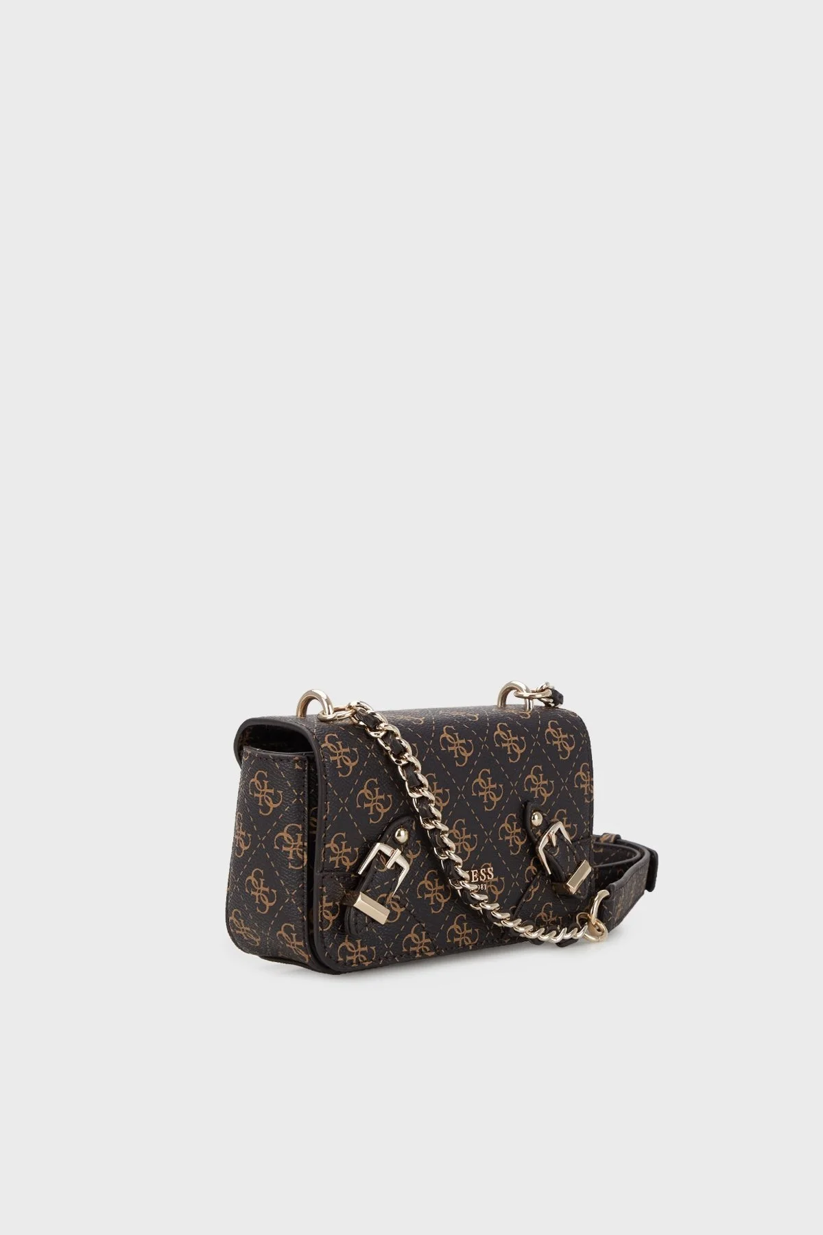 Guess Logolu Zincir Askılı Didi Bayan Çanta HWQG8744780 BNL KAHVE - 2