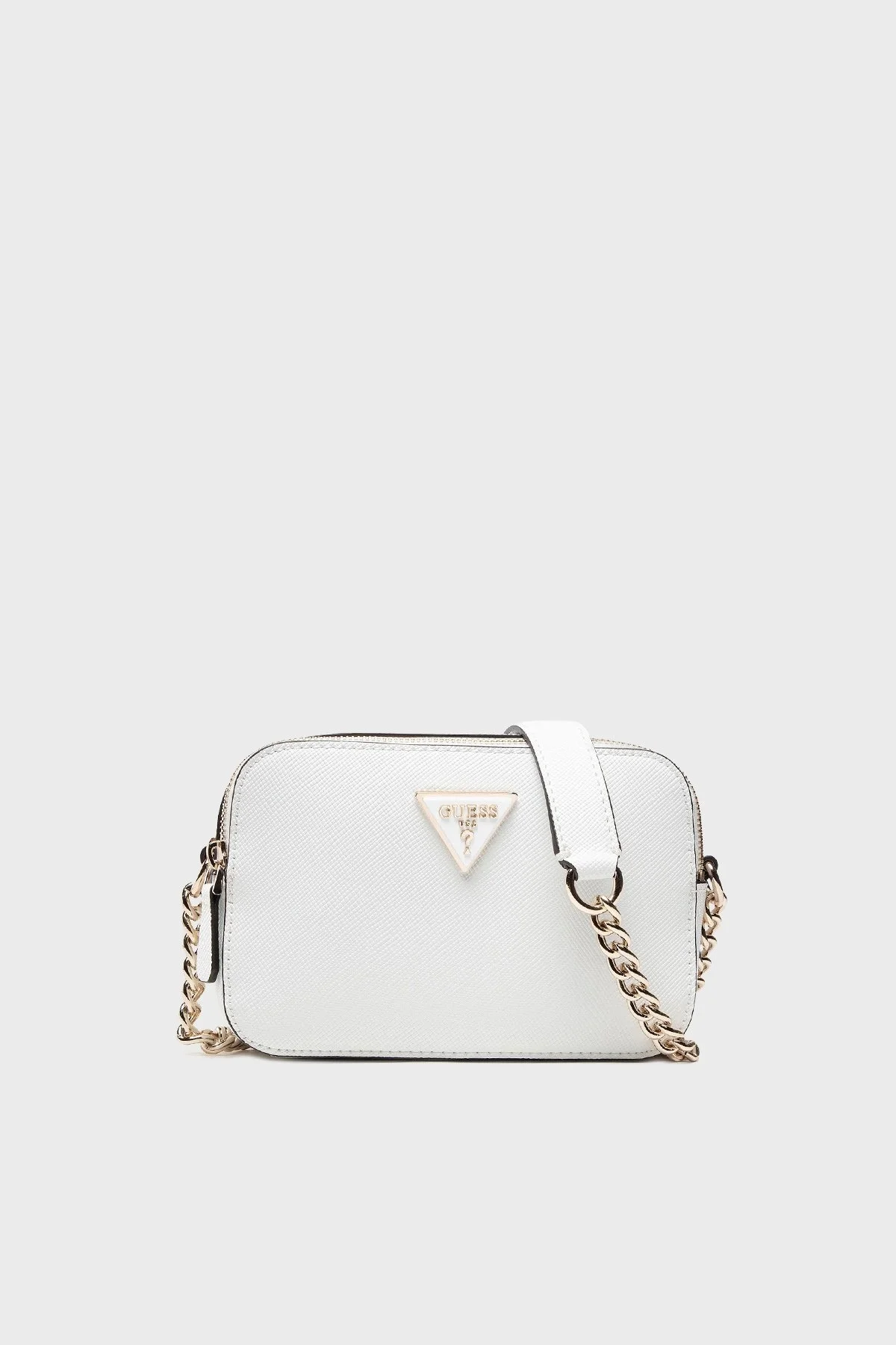 Guess Logolu Zincir Askılı Fermuarlı Noelle Bayan Çanta HWZG7879140 WHI BEYAZ - 1