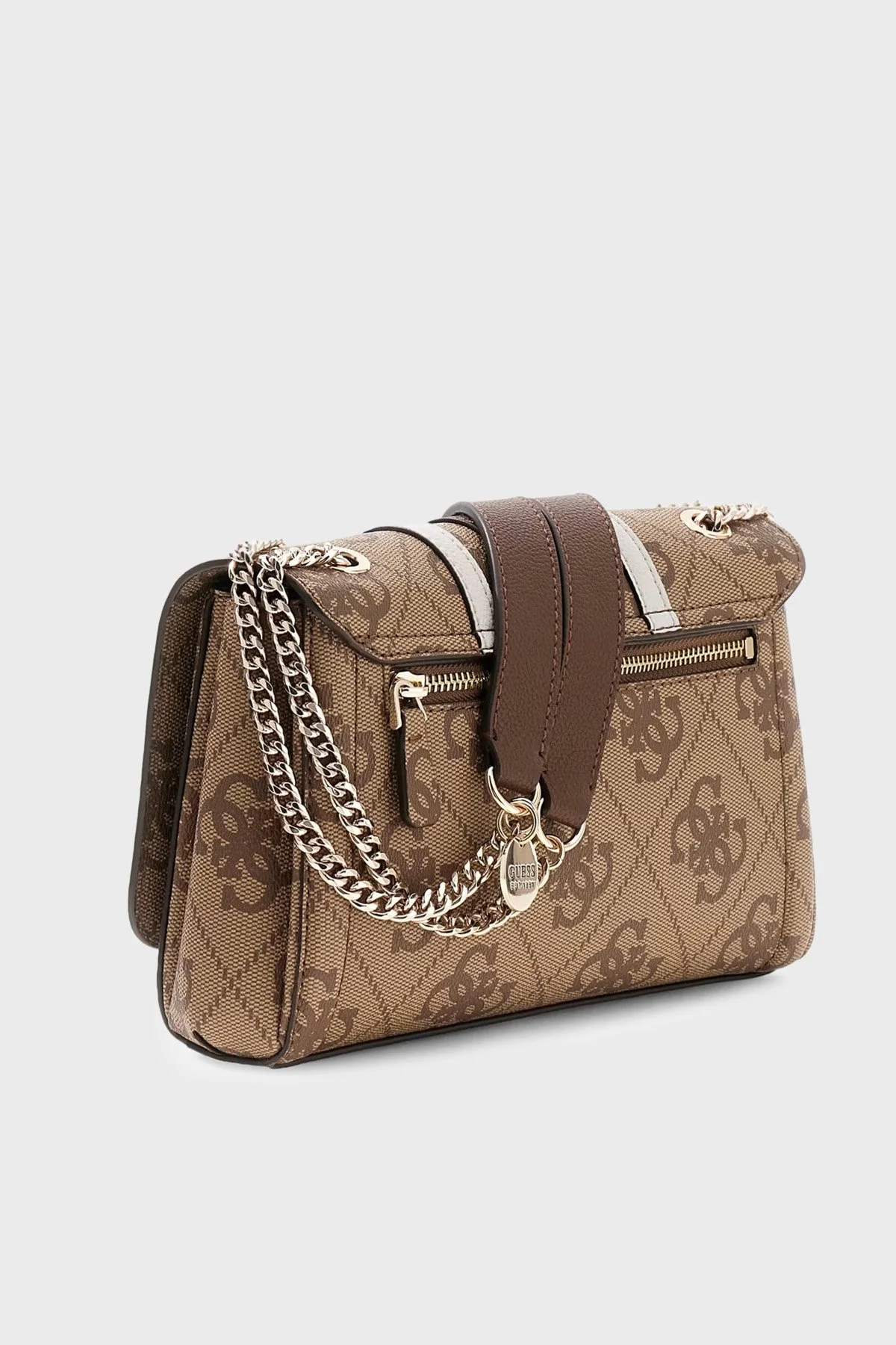 Guess Logolu Zincir Askılı HWSS9672210 Kadın Çanta HWSS96 72210 LGW KAHVE - 3