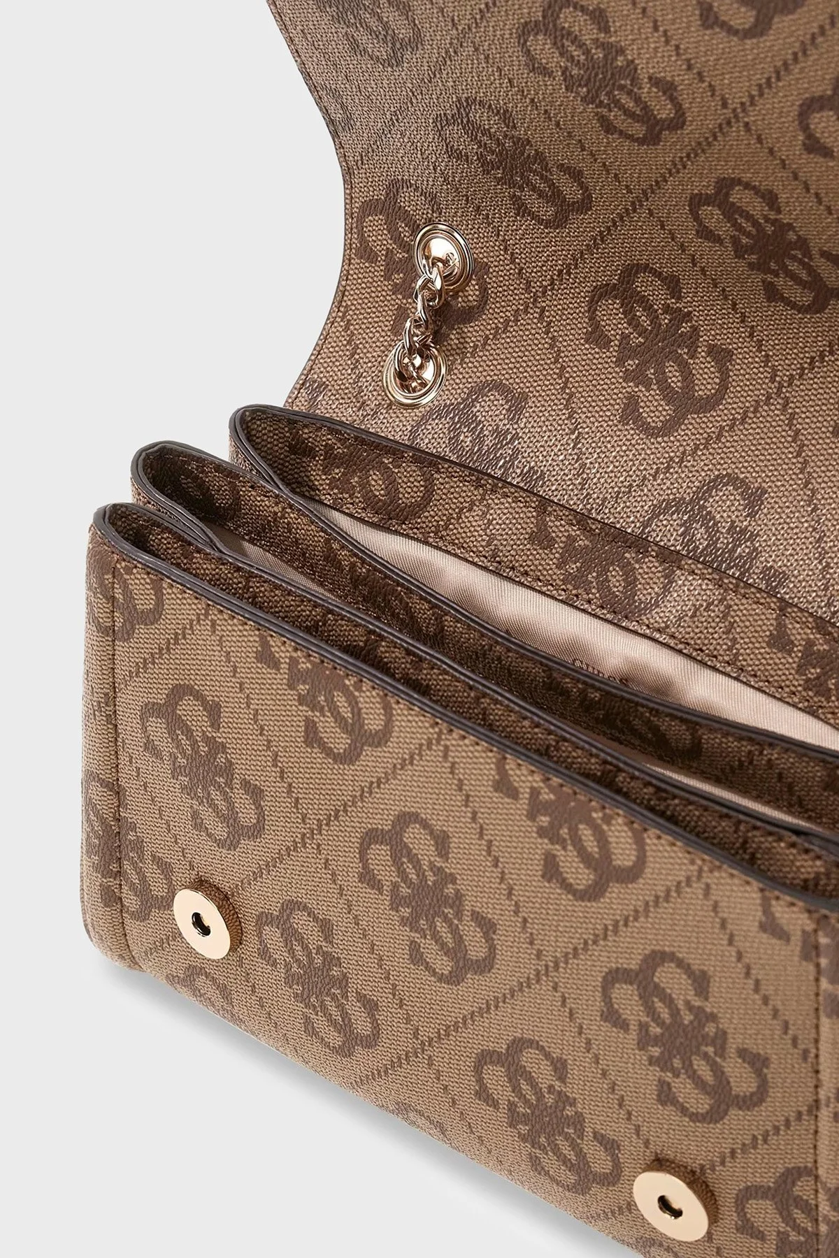 Guess Logolu Zincir Askılı HWSS9672210 Kadın Çanta HWSS96 72210 LGW KAHVE - 5