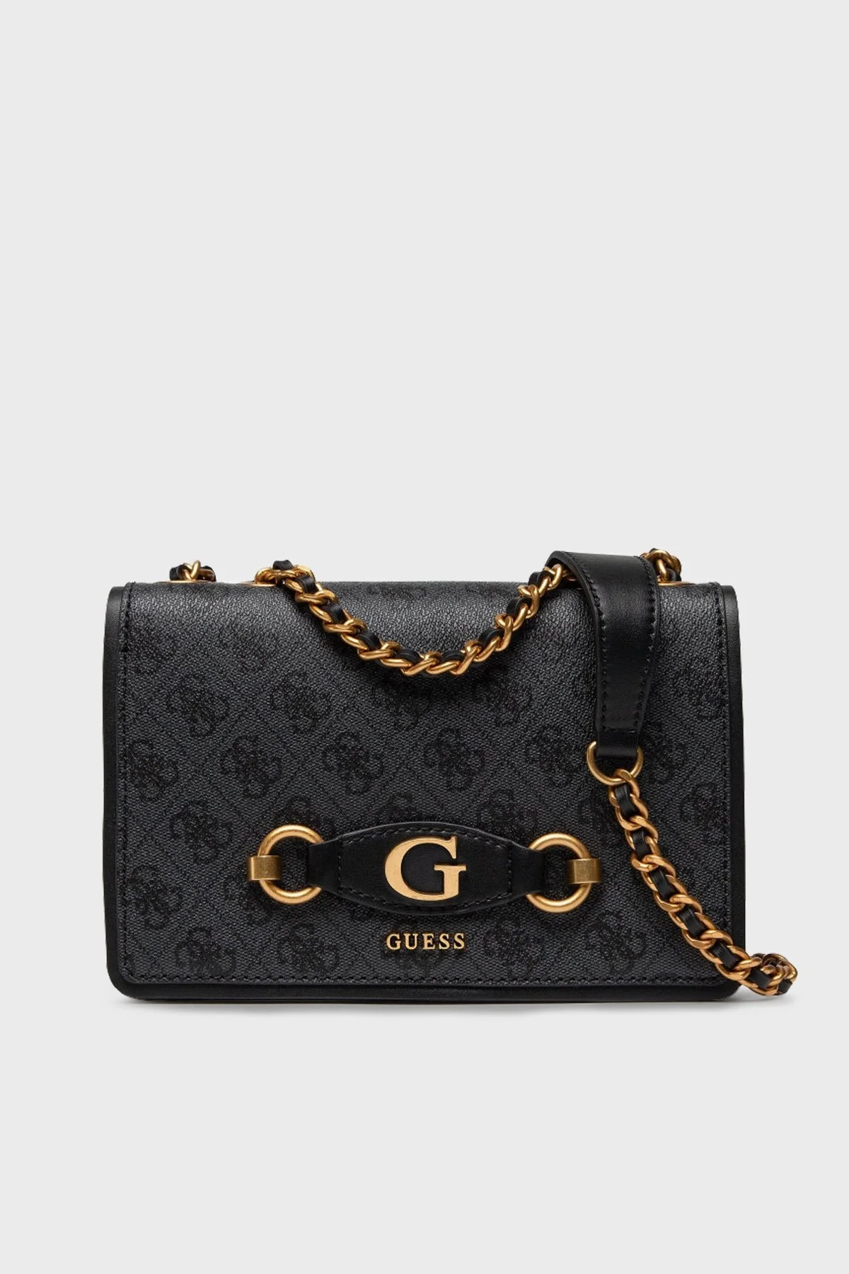 Guess Logolu Zincir Askılı Izzy Bayan Çanta HWSB8654210 CLO ANTRASİT - 1