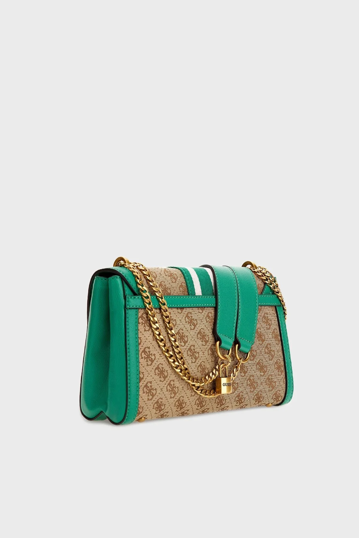 Guess Logolu Zincir Askılı Katey Bayan Çanta HWJB7870190 LLF YEŞİL - 4