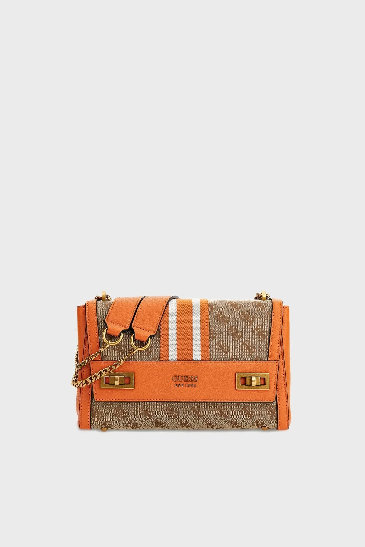 Guess Logolu Zincir Askılı Katey Bayan Çanta HWJB7870190 LLO TURUNCU - 1