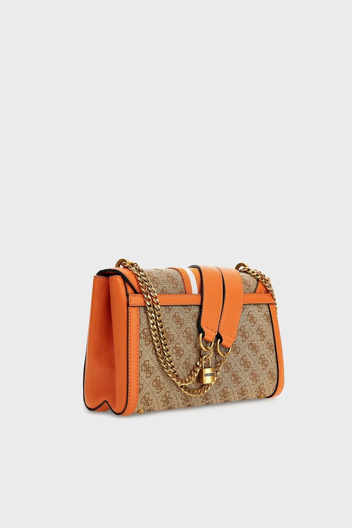 Guess Logolu Zincir Askılı Katey Bayan Çanta HWJB7870190 LLO TURUNCU - 4