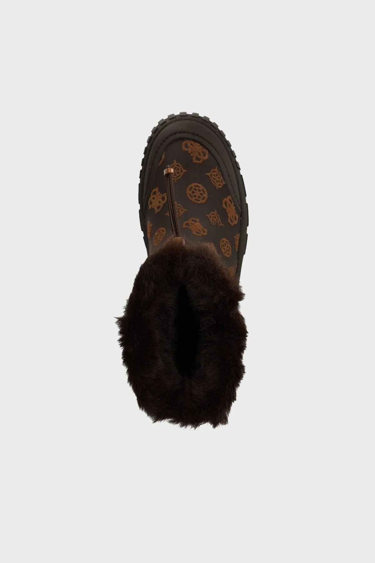 Guess Lolita Logolu Bayan Bot FL8LOA FAL10 BROCR SİYAH-KAHVE - 4