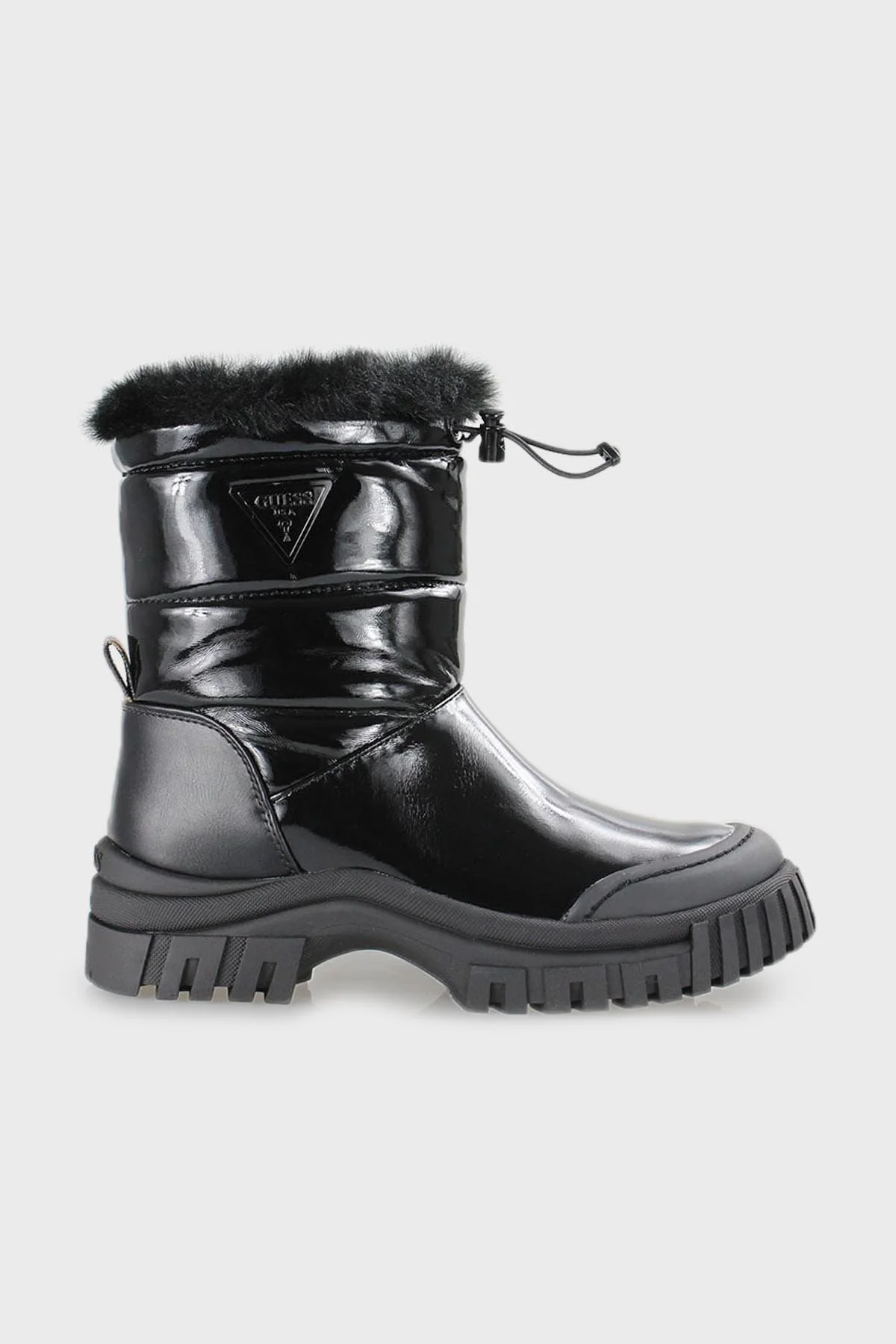 Guess Lolita2 Logolu Parlak Bayan Bot FL8LO2 PAT10 BLACK SİYAH - 1