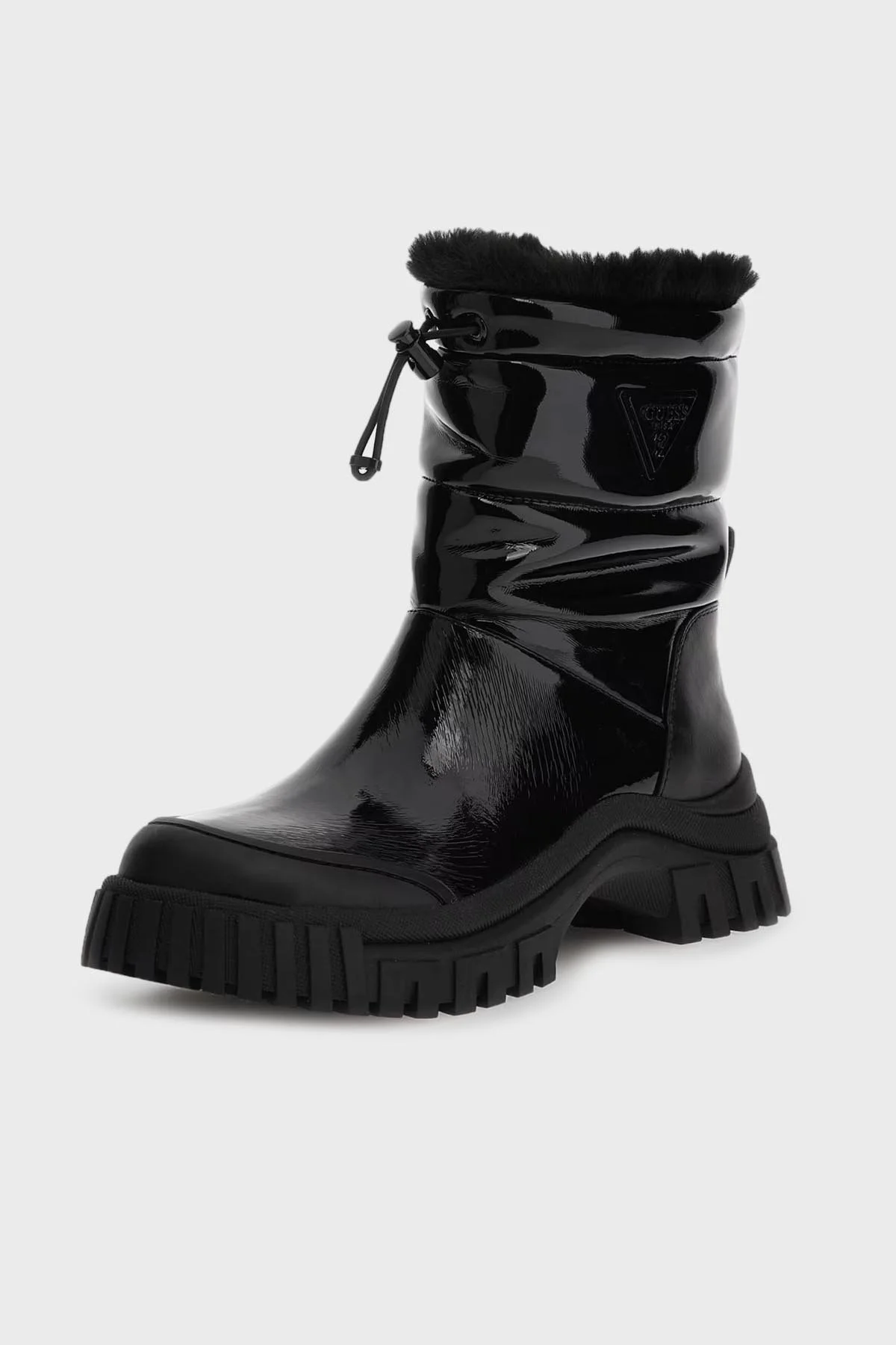 Guess Lolita2 Logolu Parlak Bayan Bot FL8LO2 PAT10 BLACK SİYAH - 2