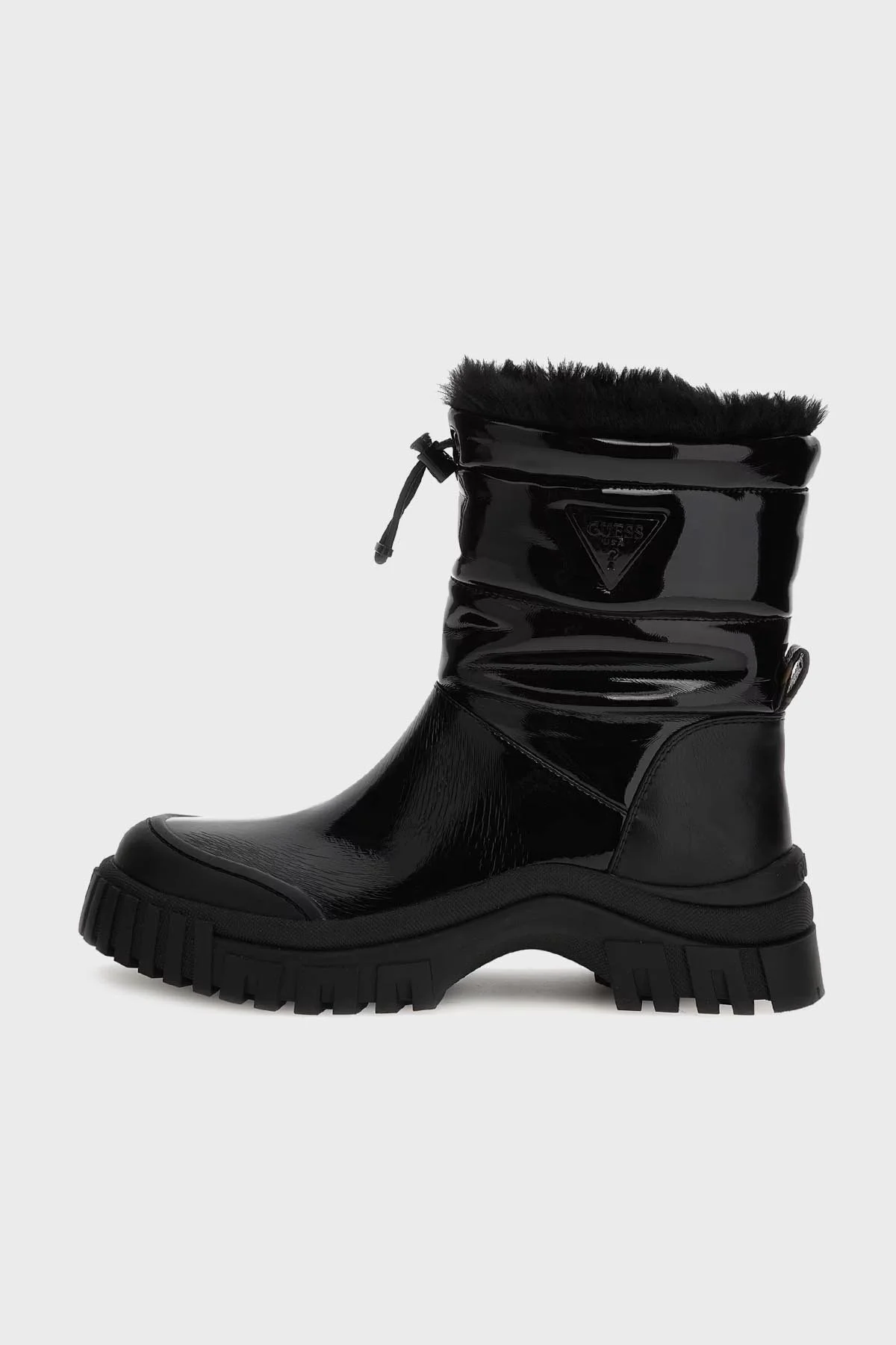 Guess Lolita2 Logolu Parlak Bayan Bot FL8LO2 PAT10 BLACK SİYAH - 3