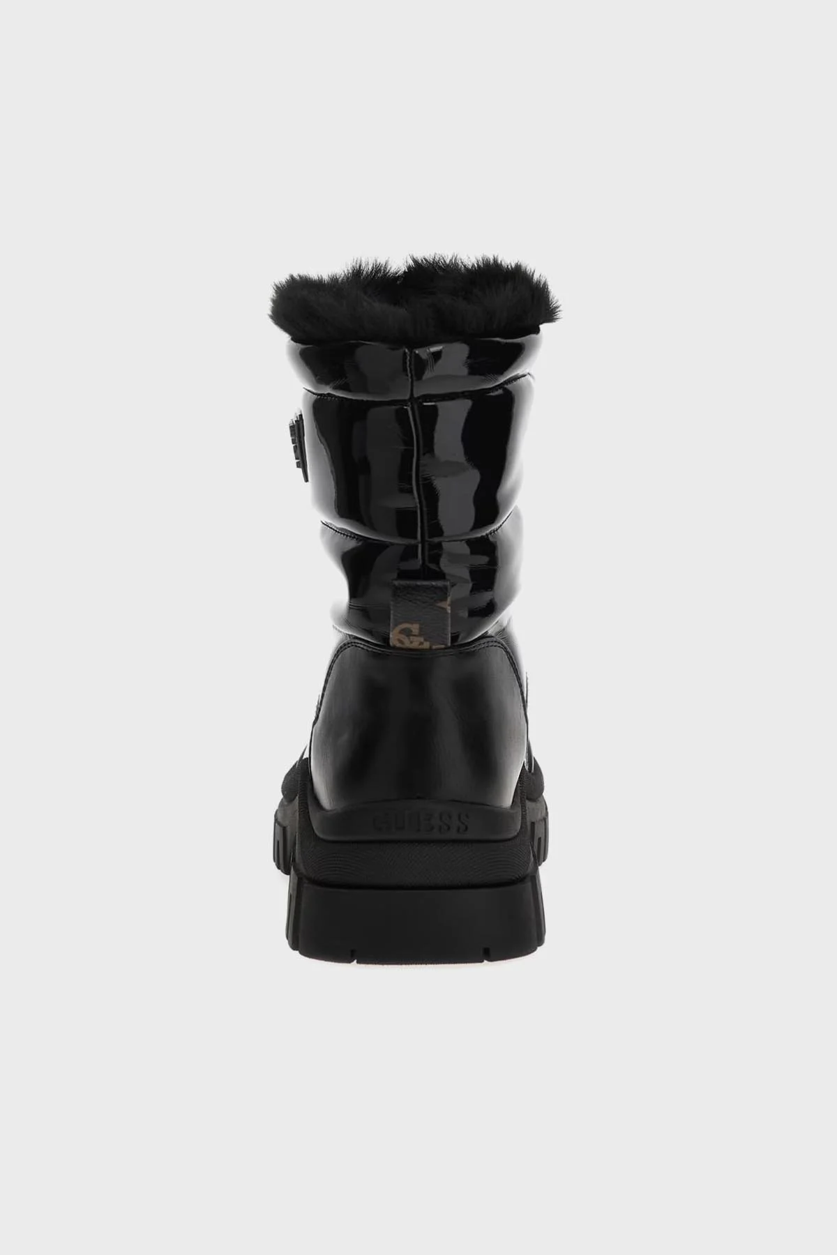 Guess Lolita2 Logolu Parlak Bayan Bot FL8LO2 PAT10 BLACK SİYAH - 5